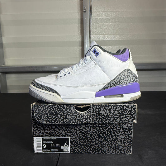 Size 9 - AJ 3 Dark Iris