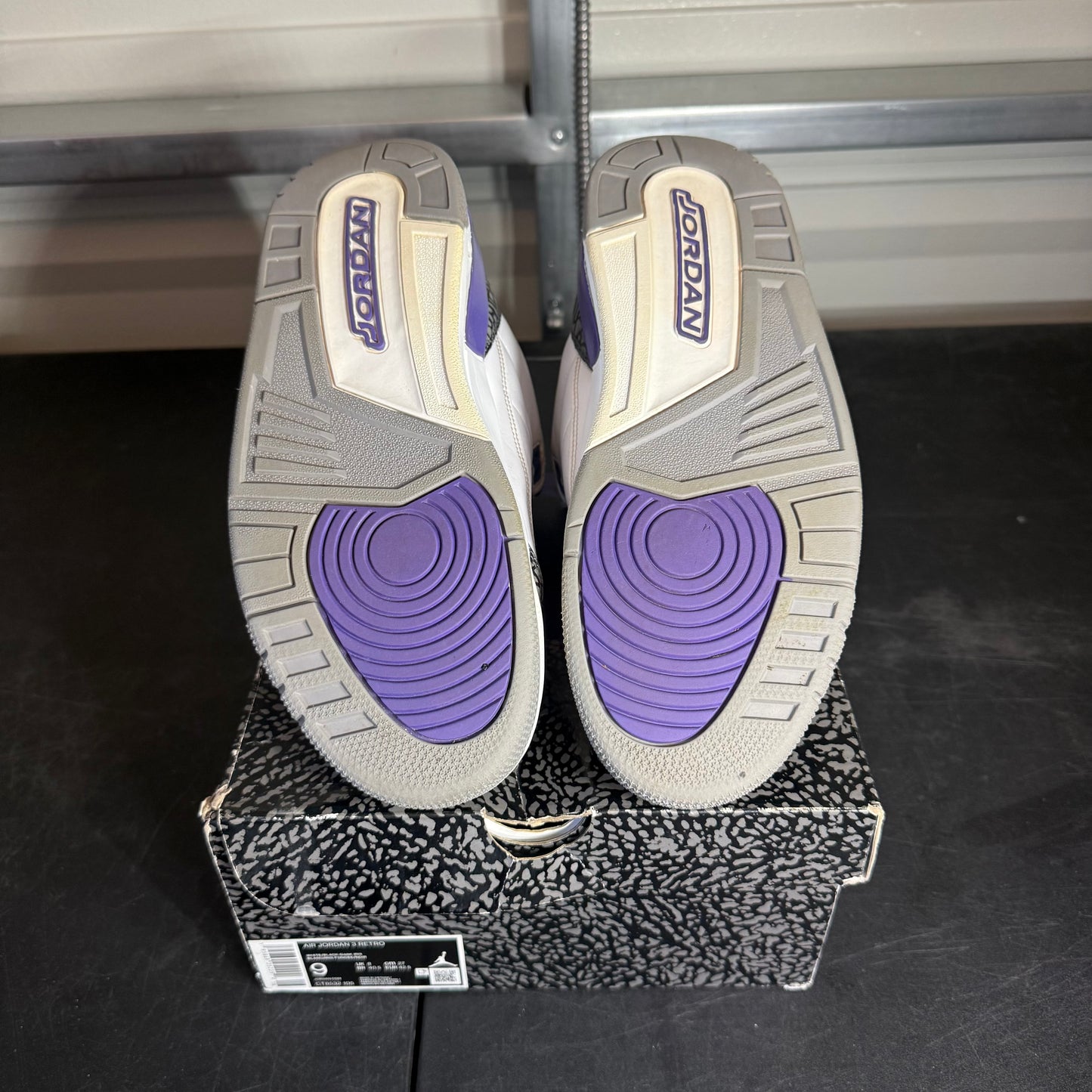 Size 9 - AJ 3 Dark Iris