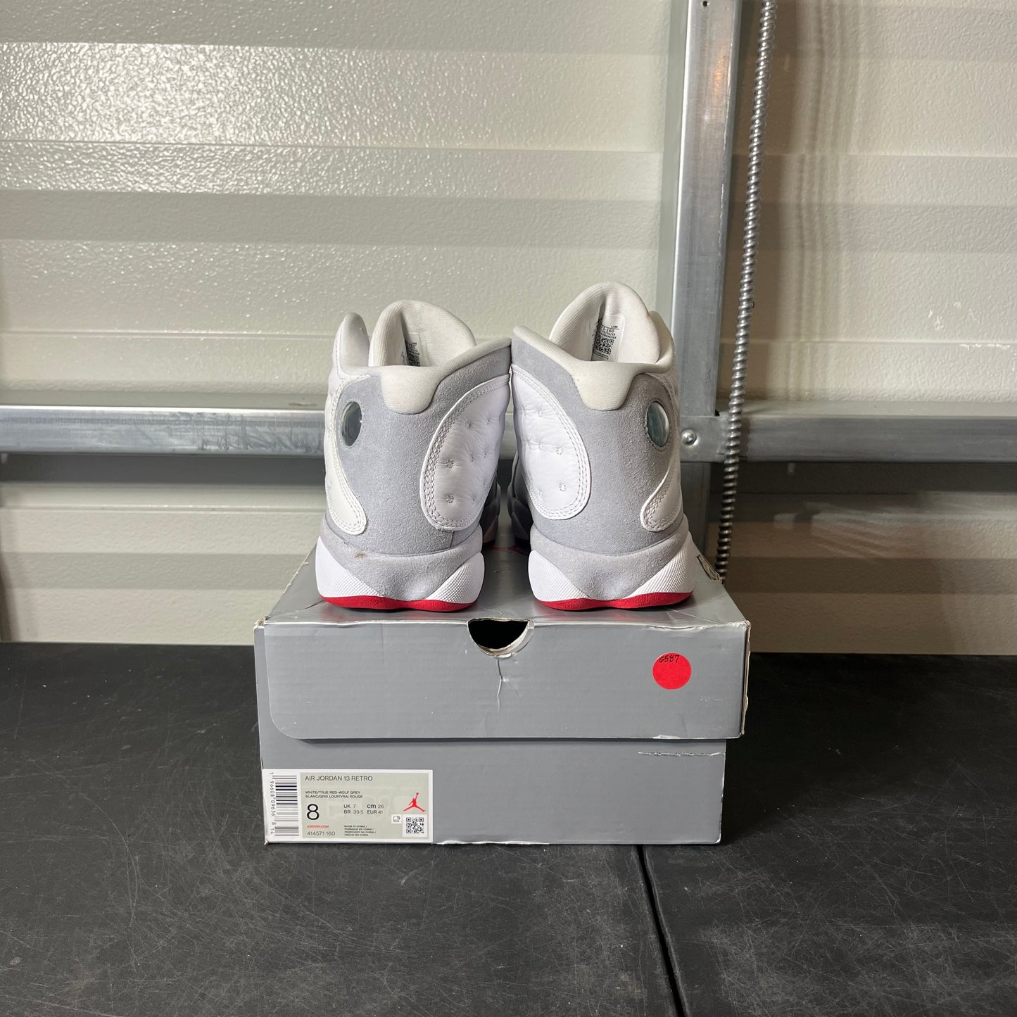 Size 8 - AJ 13 Wolf Grey