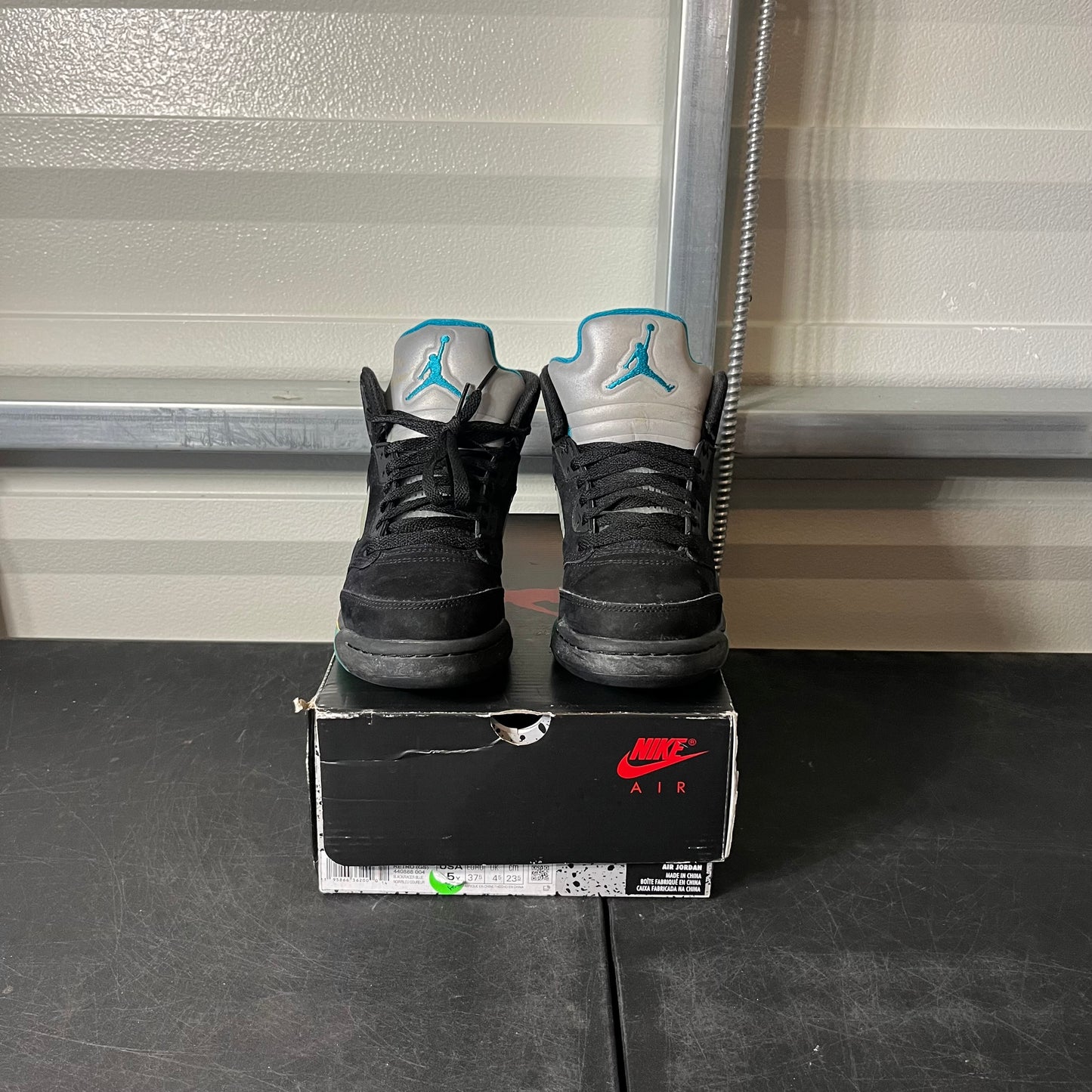 Size 6 - AJ 5 Aqua