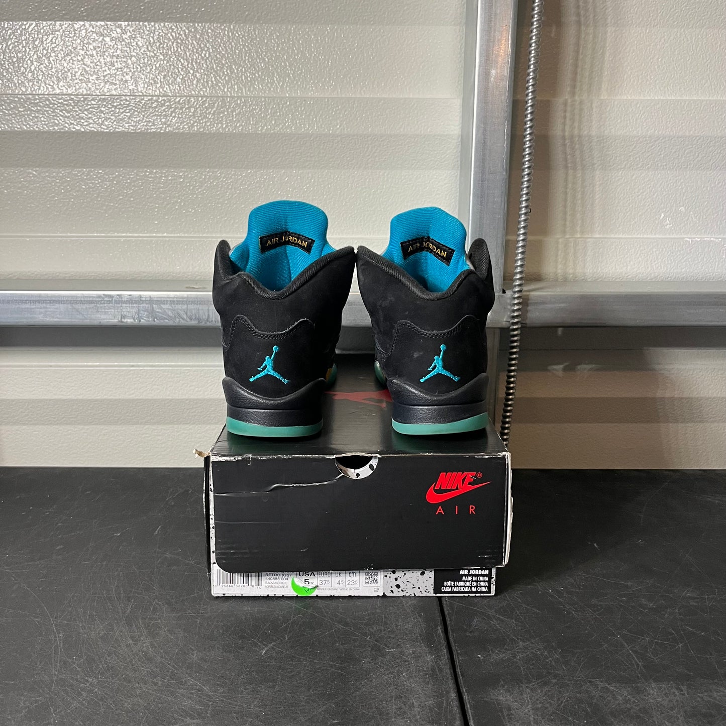 Size 6 - AJ 5 Aqua