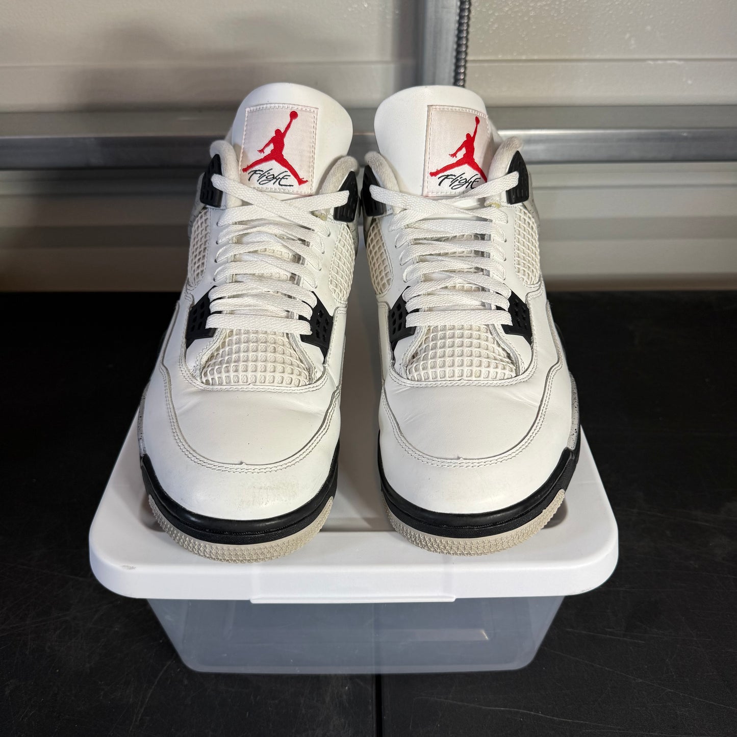 Size 13 - AJ 4 White Cement