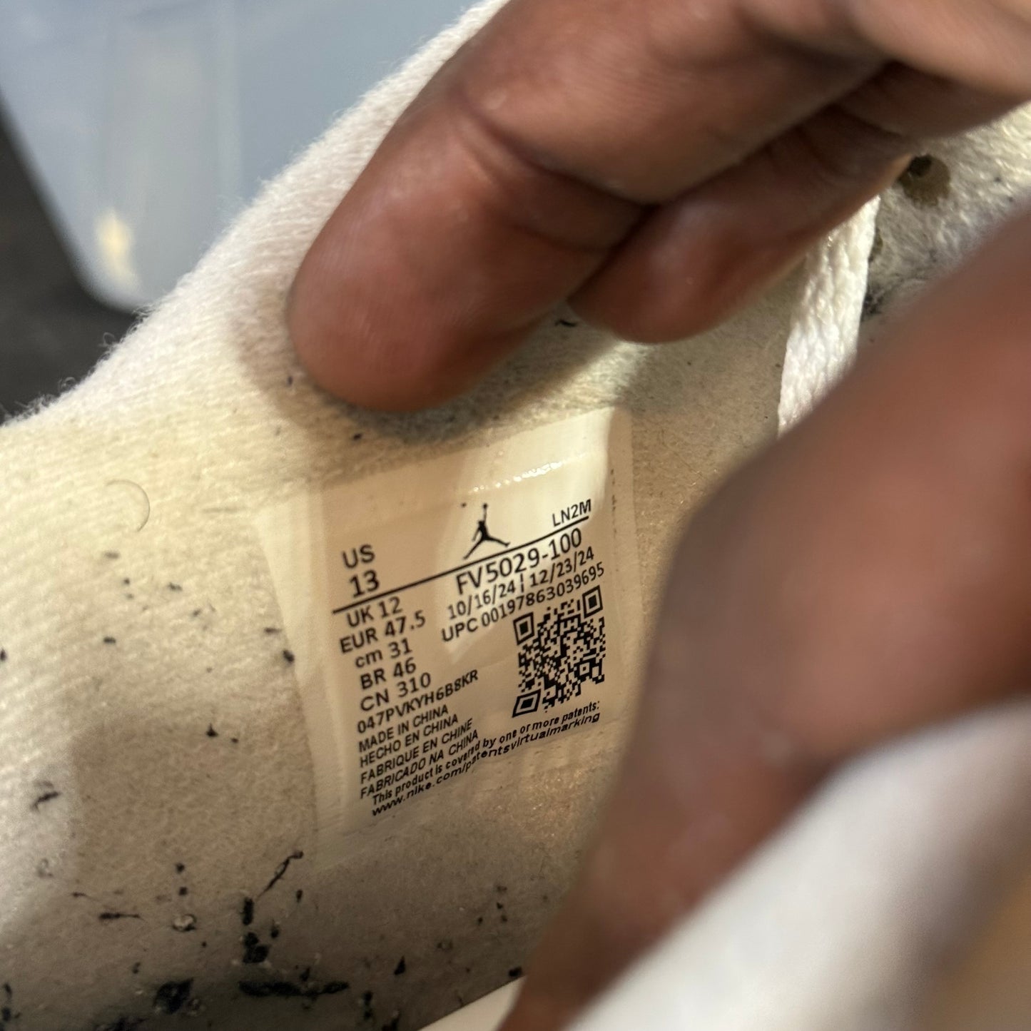 Size 13 - AJ 4 White Cement
