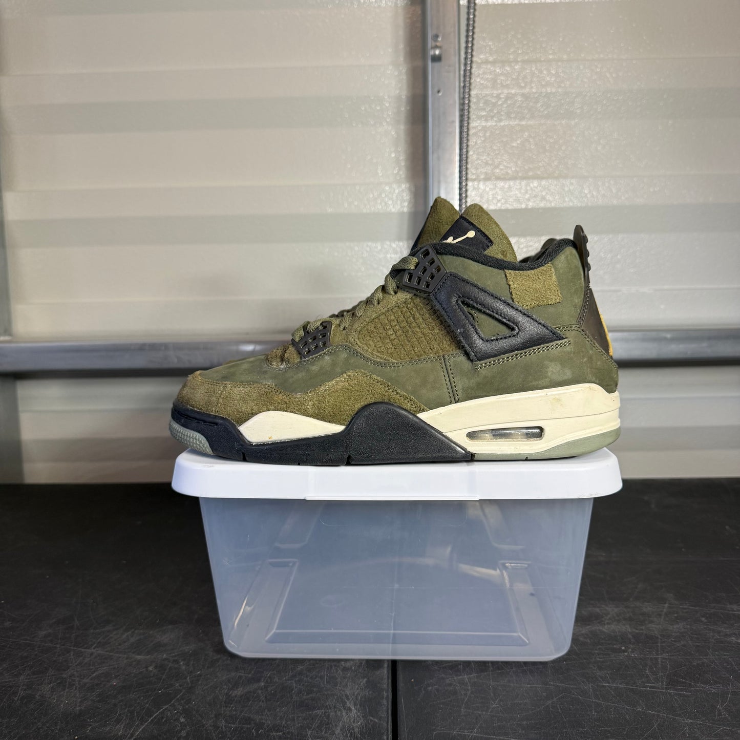 Size 9.5 - AJ 4 Craft Olive