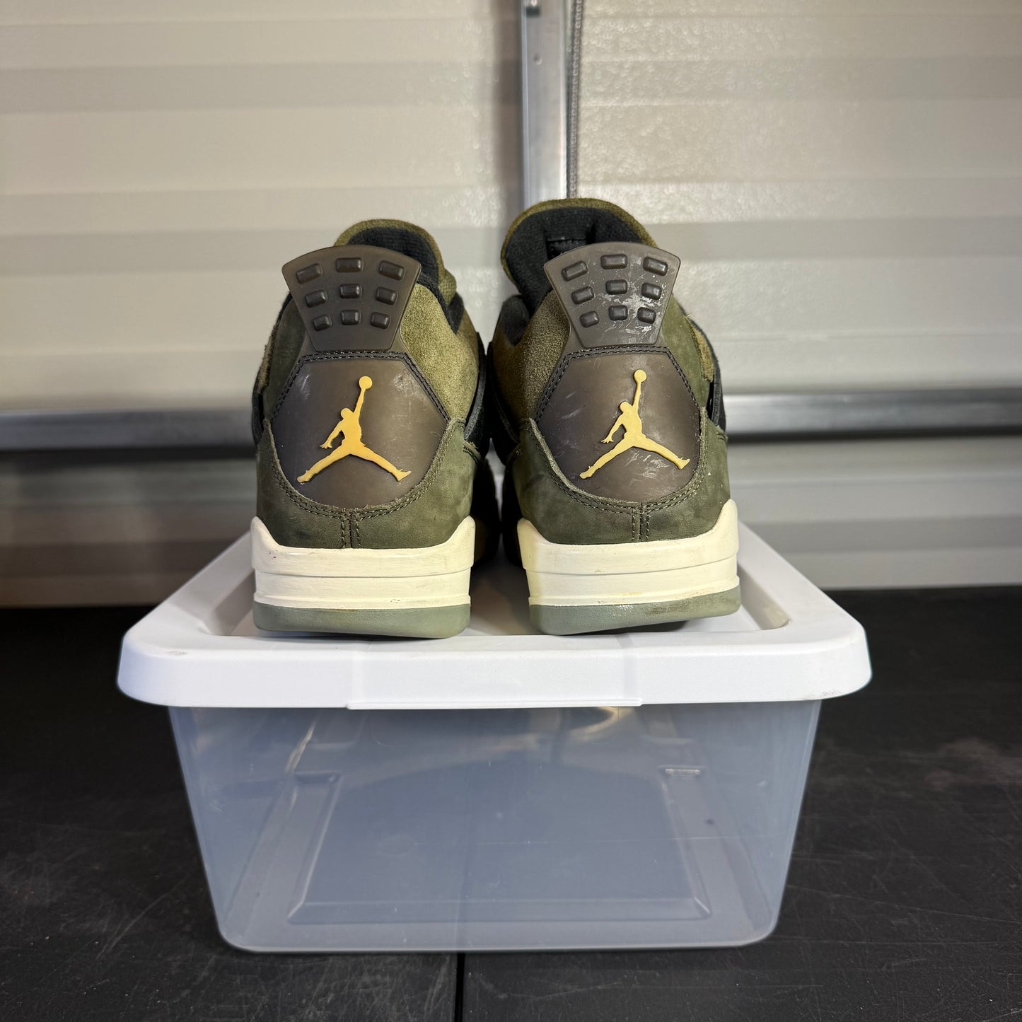 Size 9.5 - AJ 4 Craft Olive