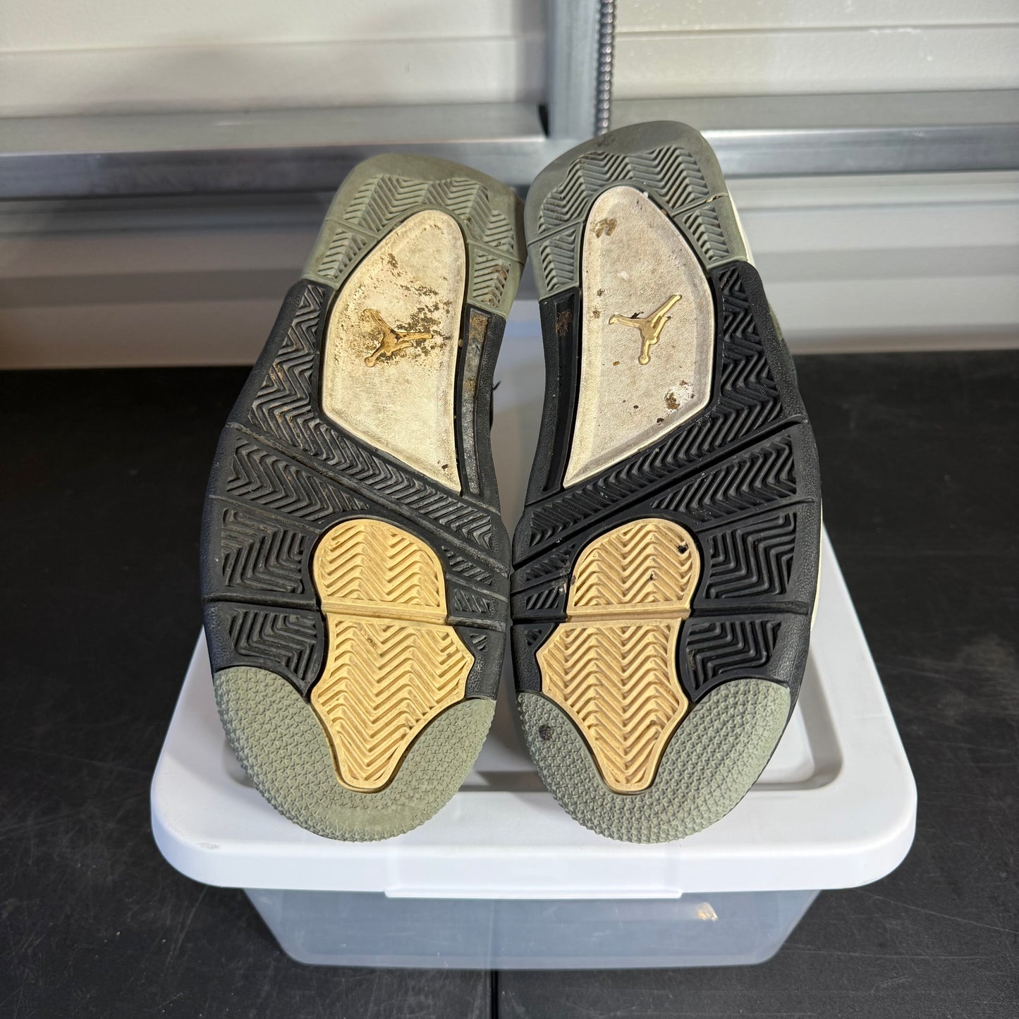 Size 9.5 - AJ 4 Craft Olive