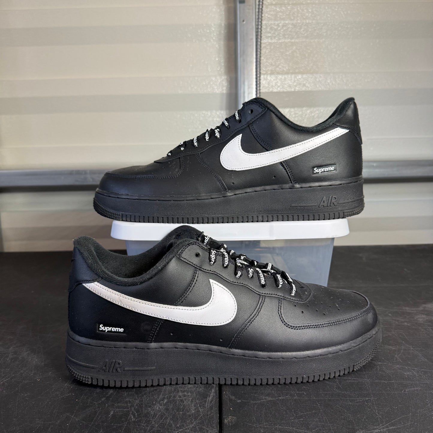 Size 13 - AF 1 Supreme Black