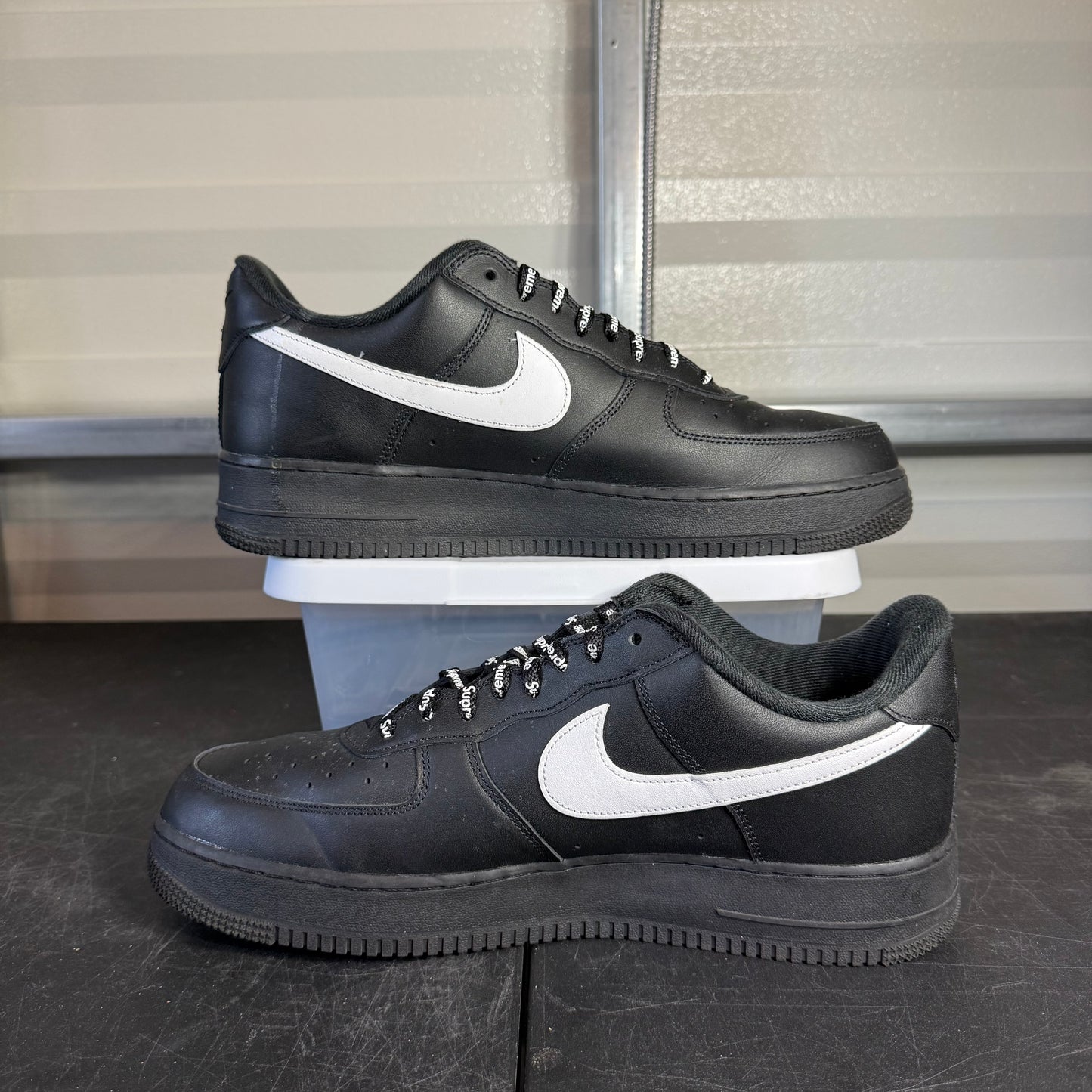 Size 13 - AF 1 Supreme Black