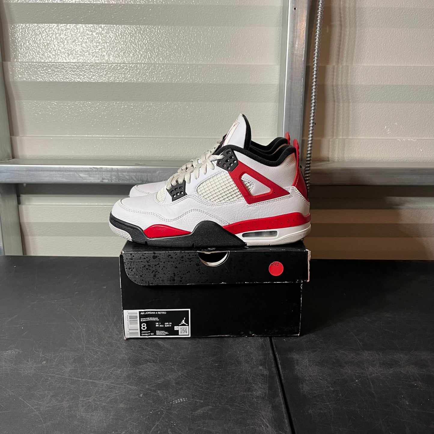 Size 8 - AJ 4 Red Cement