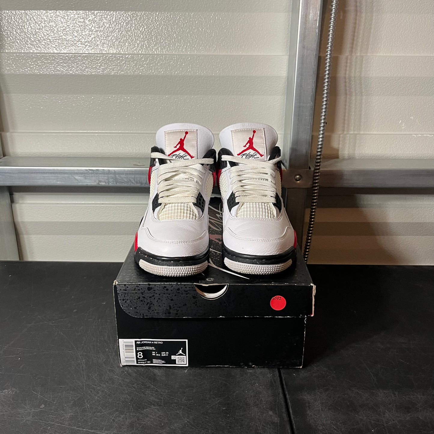 Size 8 - AJ 4 Red Cement