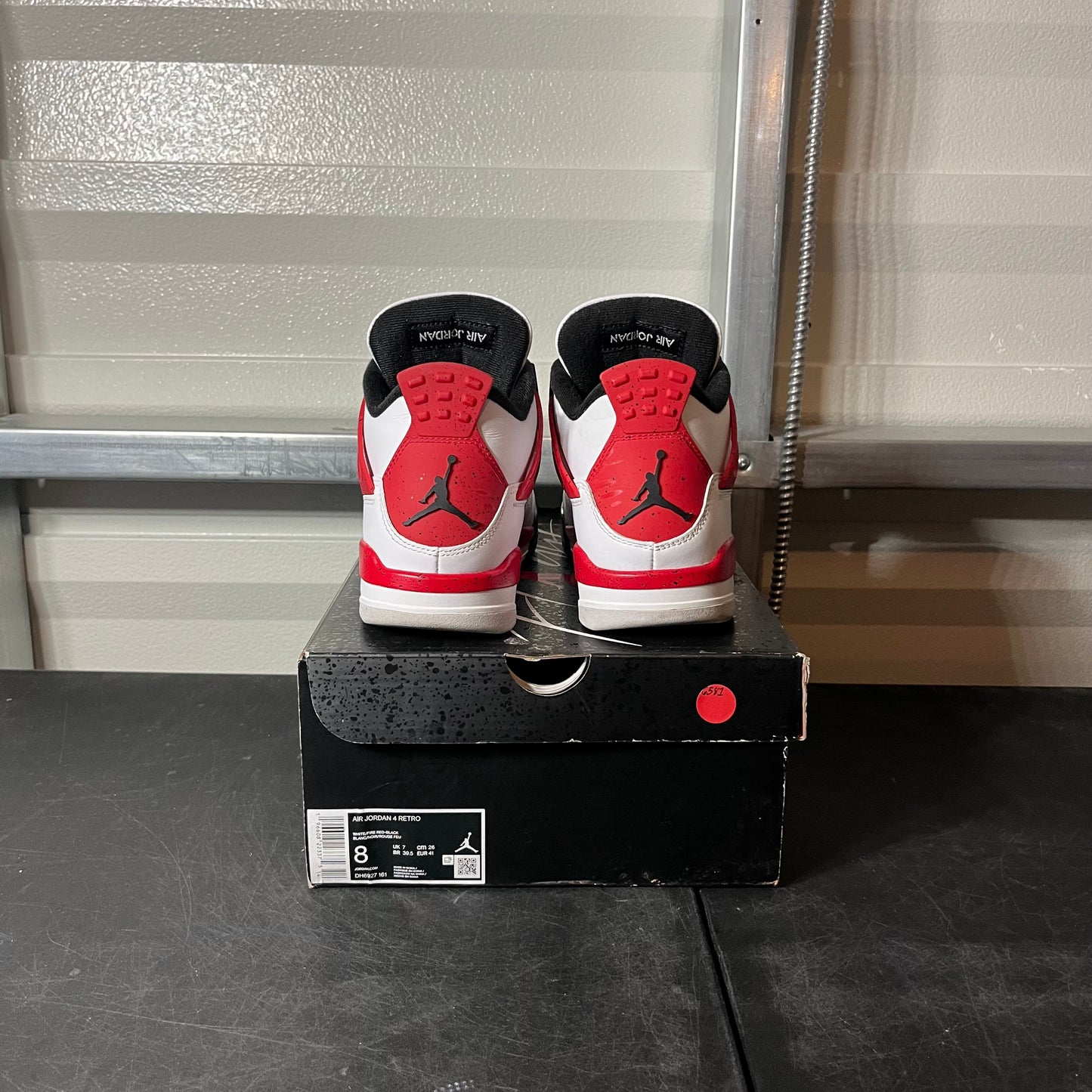 Size 8 - AJ 4 Red Cement