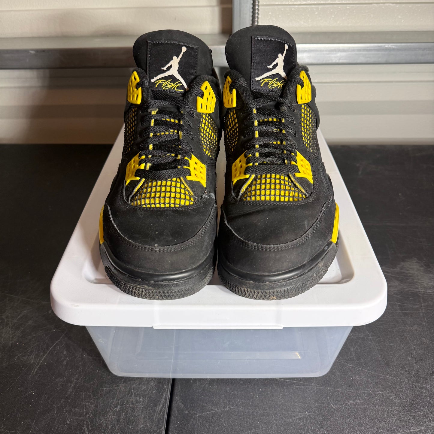 Size 10 - AJ 4 Yellow Thunder