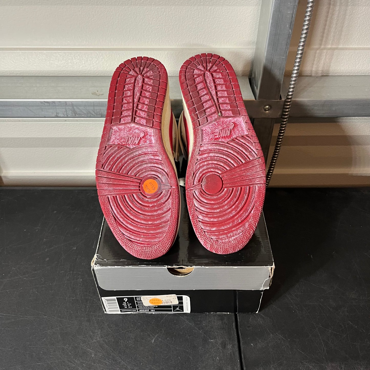 Size 9 - AJ 1 Ajko White Red