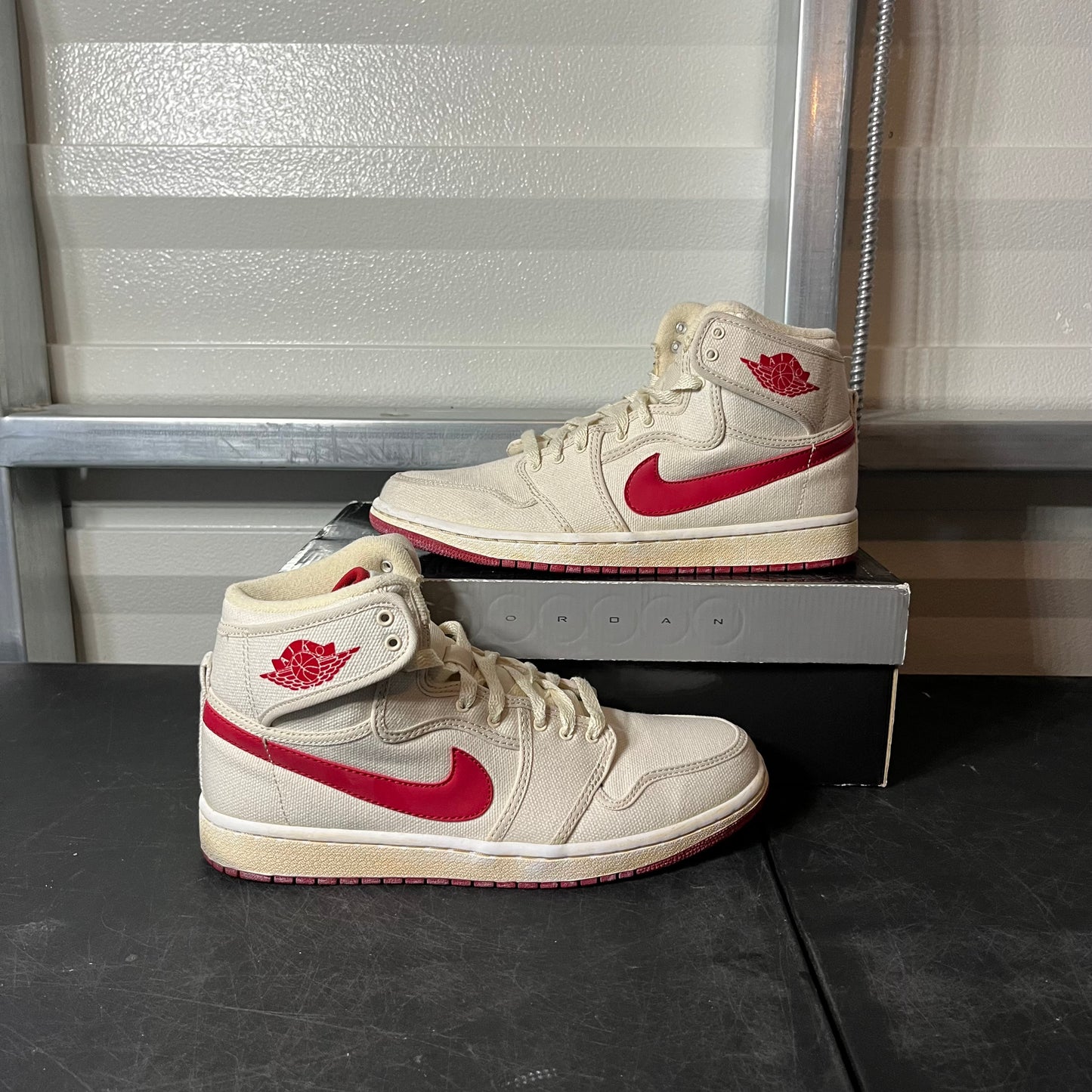 Size 9 - AJ 1 Ajko White Red