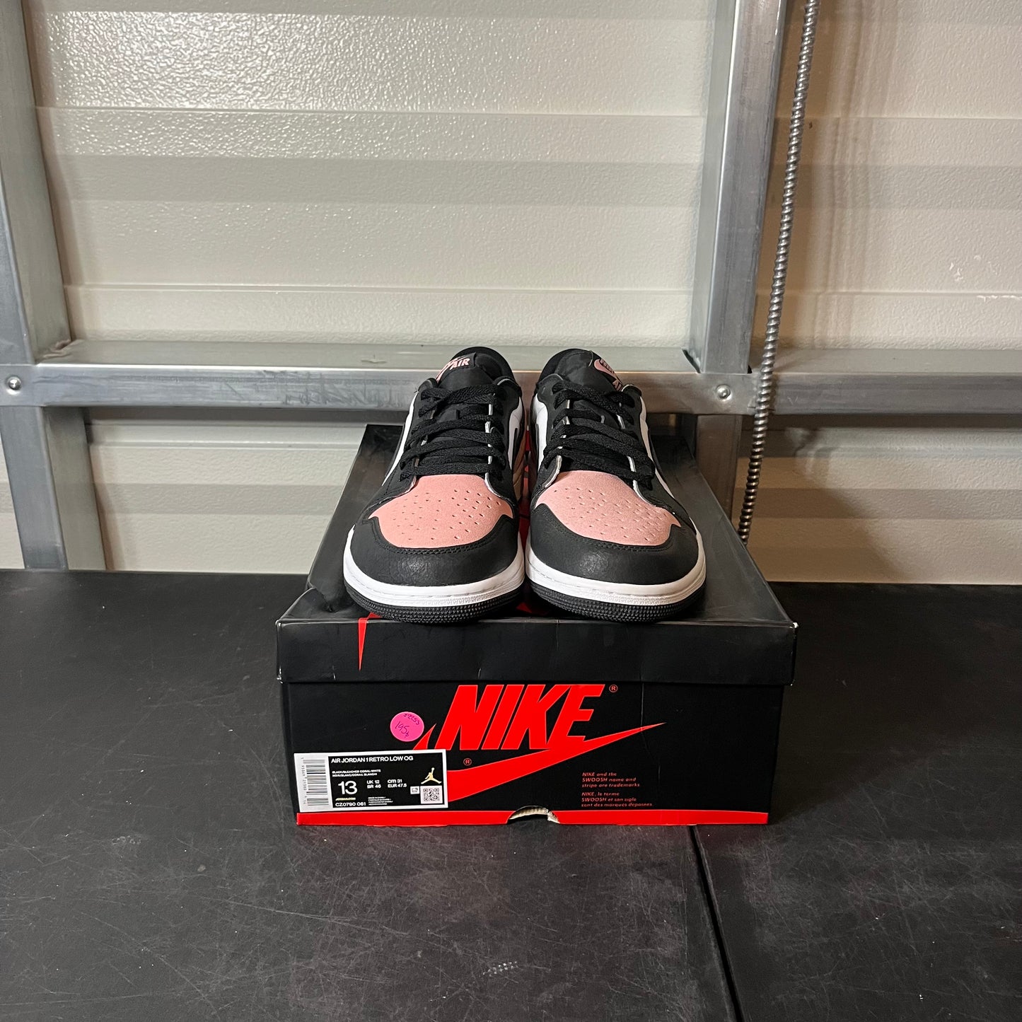 Size 13 - AJ 1 Low Bleached Coral
