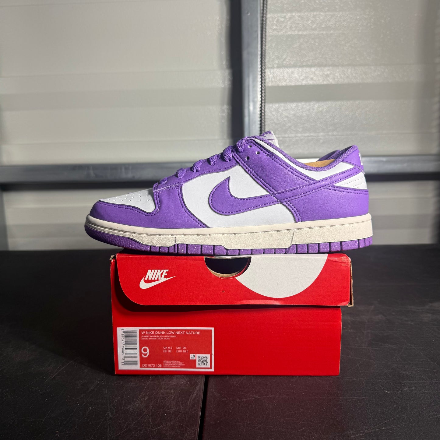 Size 9W - Dunk Black Raspberry Next Nature