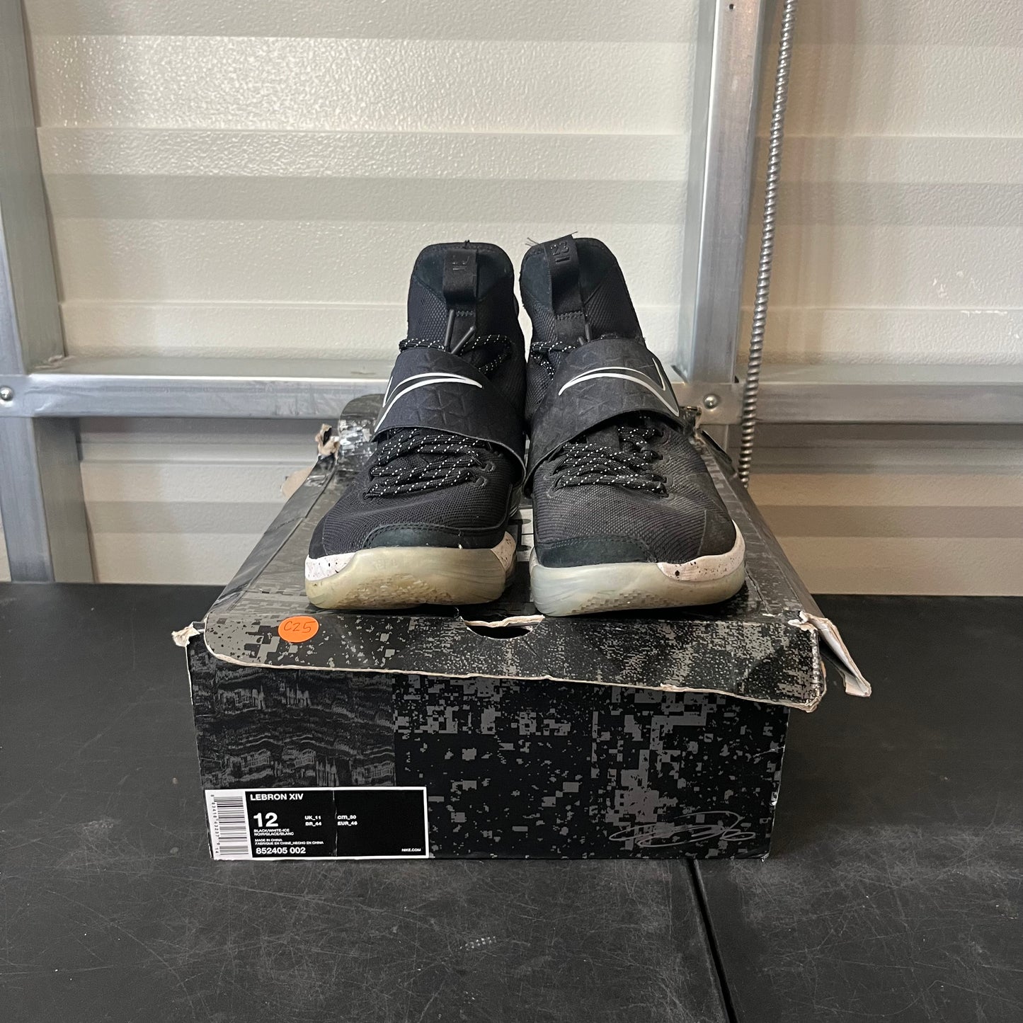Size 12 - LeBron 14 Black Ice