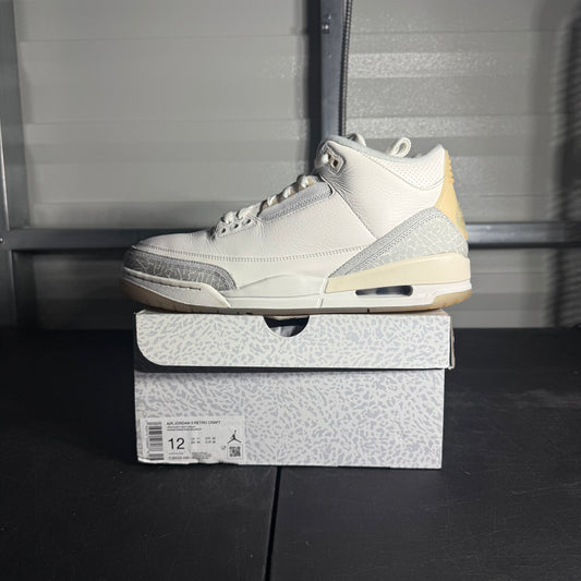 Size 12 - AJ 3 Craft Ivory
