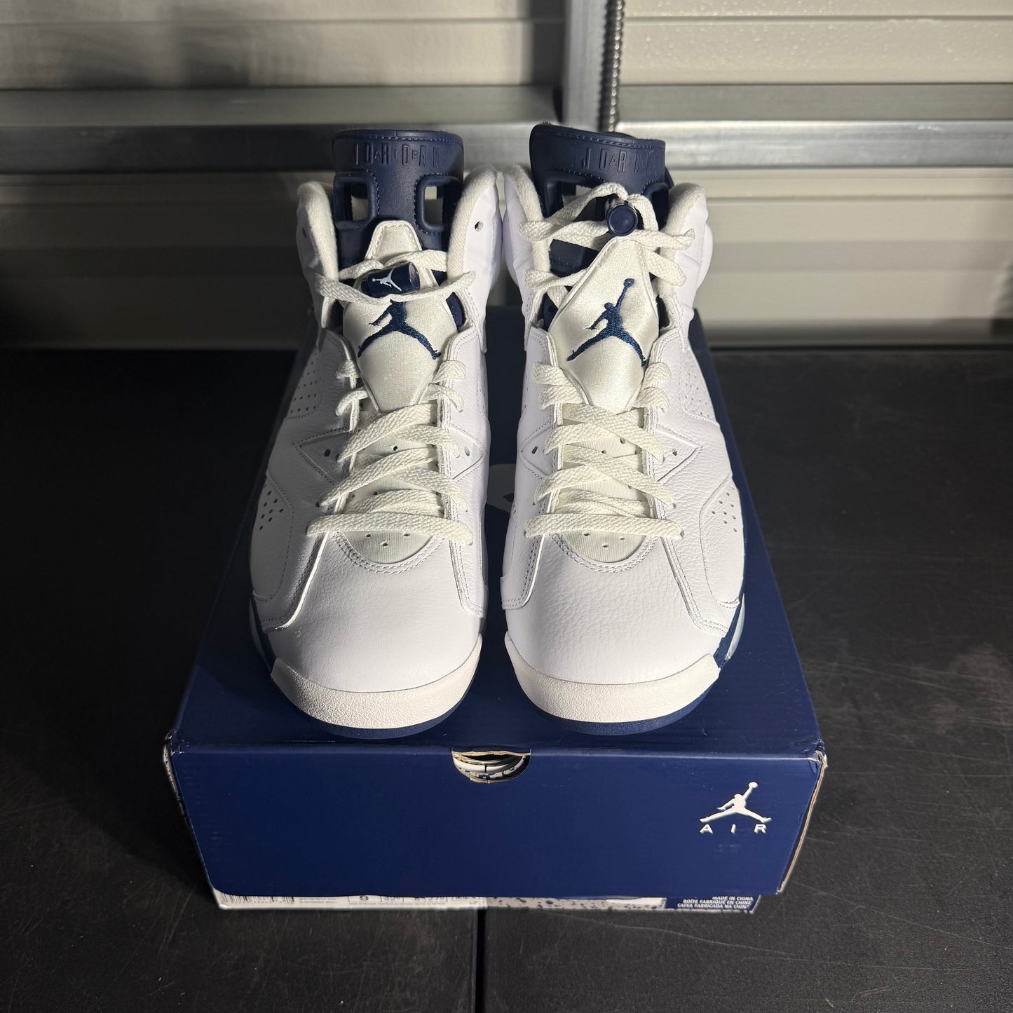 Size 9 - AJ 6 Midnight Navy
