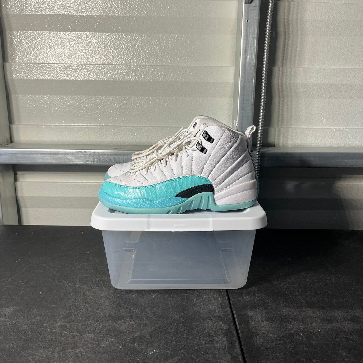 Size 6.5 - AJ 12 Light Aqua