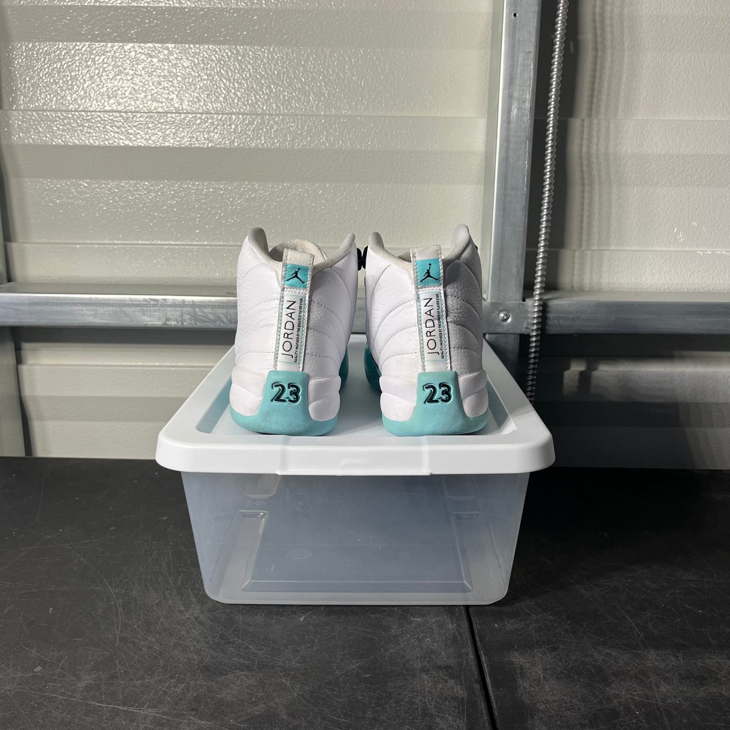 Size 6.5 - AJ 12 Light Aqua