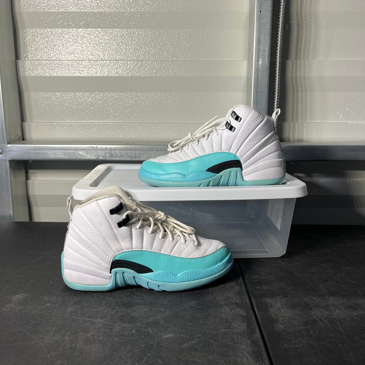 Size 6.5 - AJ 12 Light Aqua