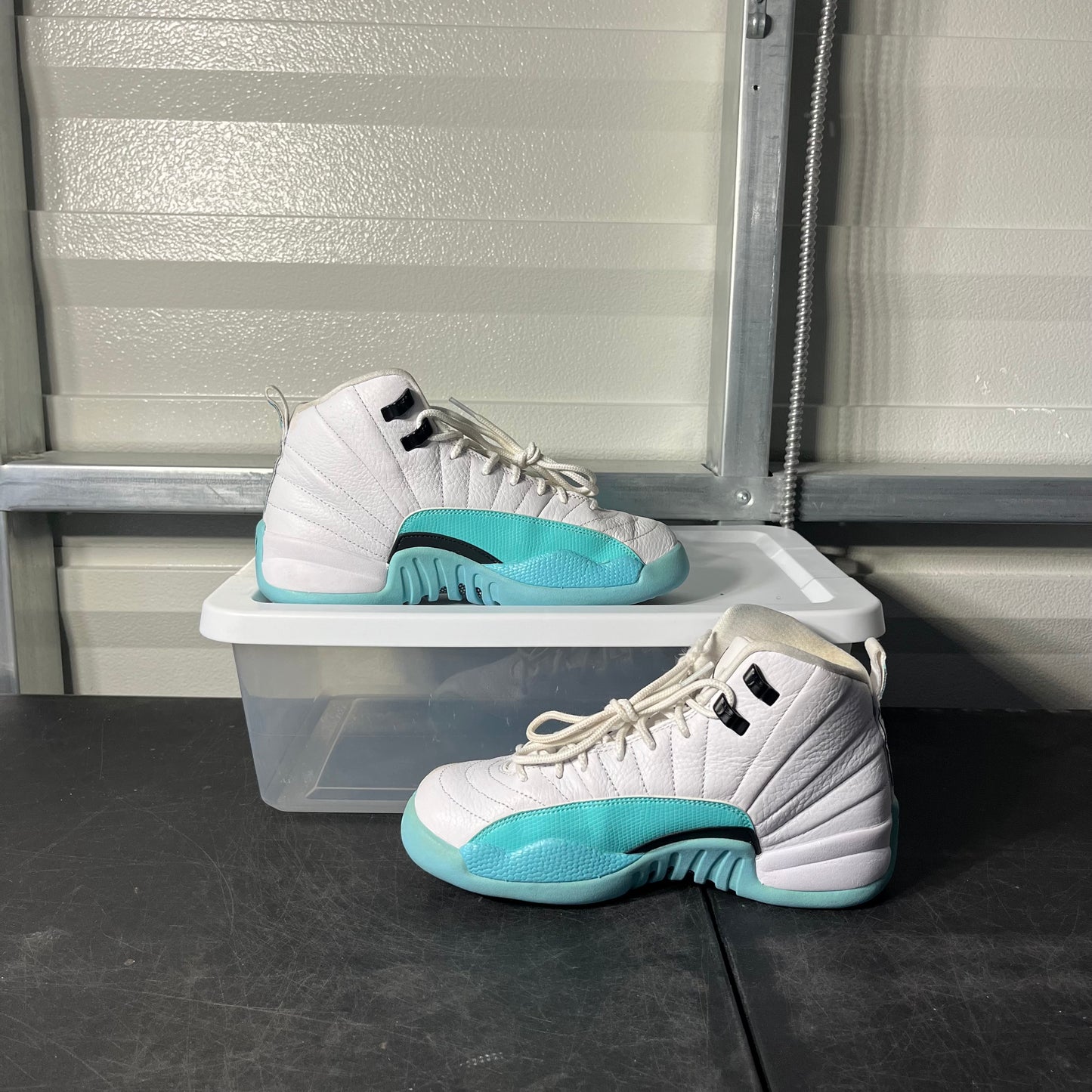 Size 6.5 - AJ 12 Light Aqua