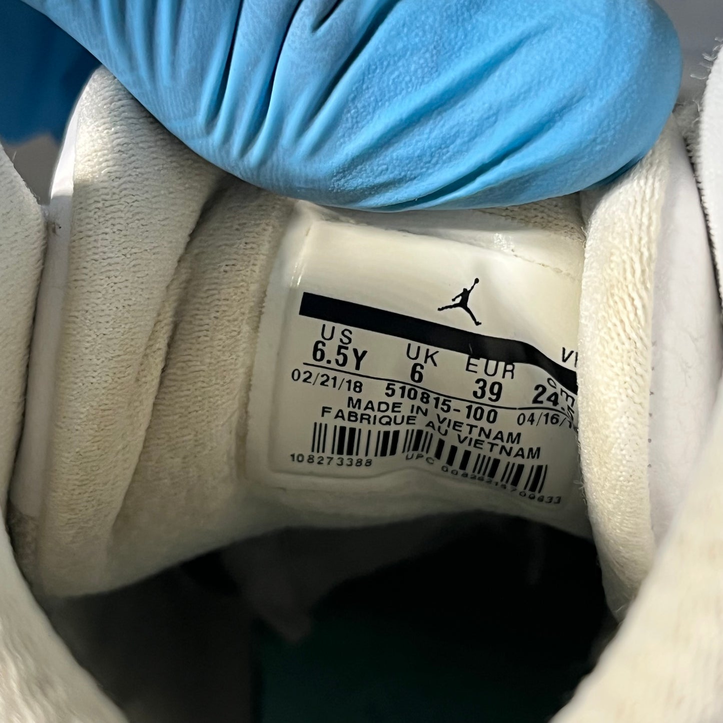 Size 6.5 - AJ 12 Light Aqua
