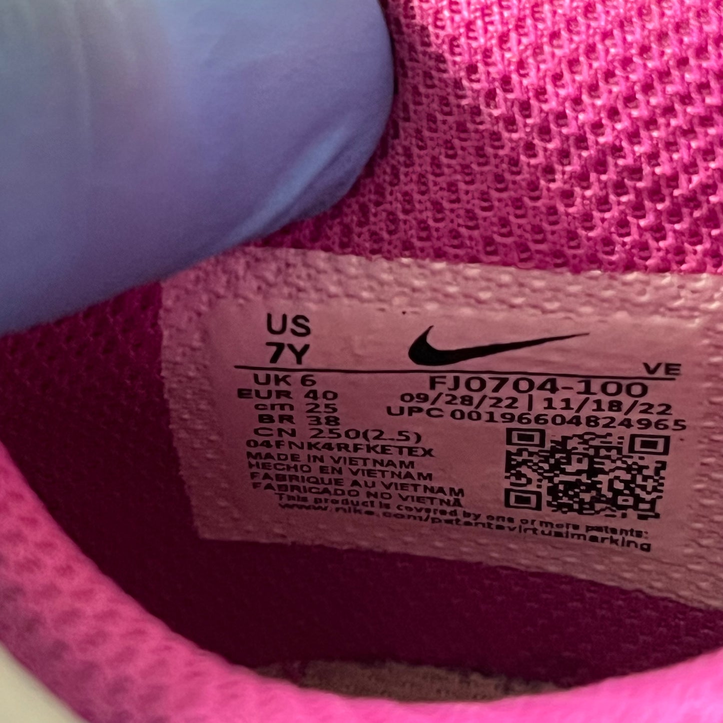 Size 7 - Dunk Fuschia