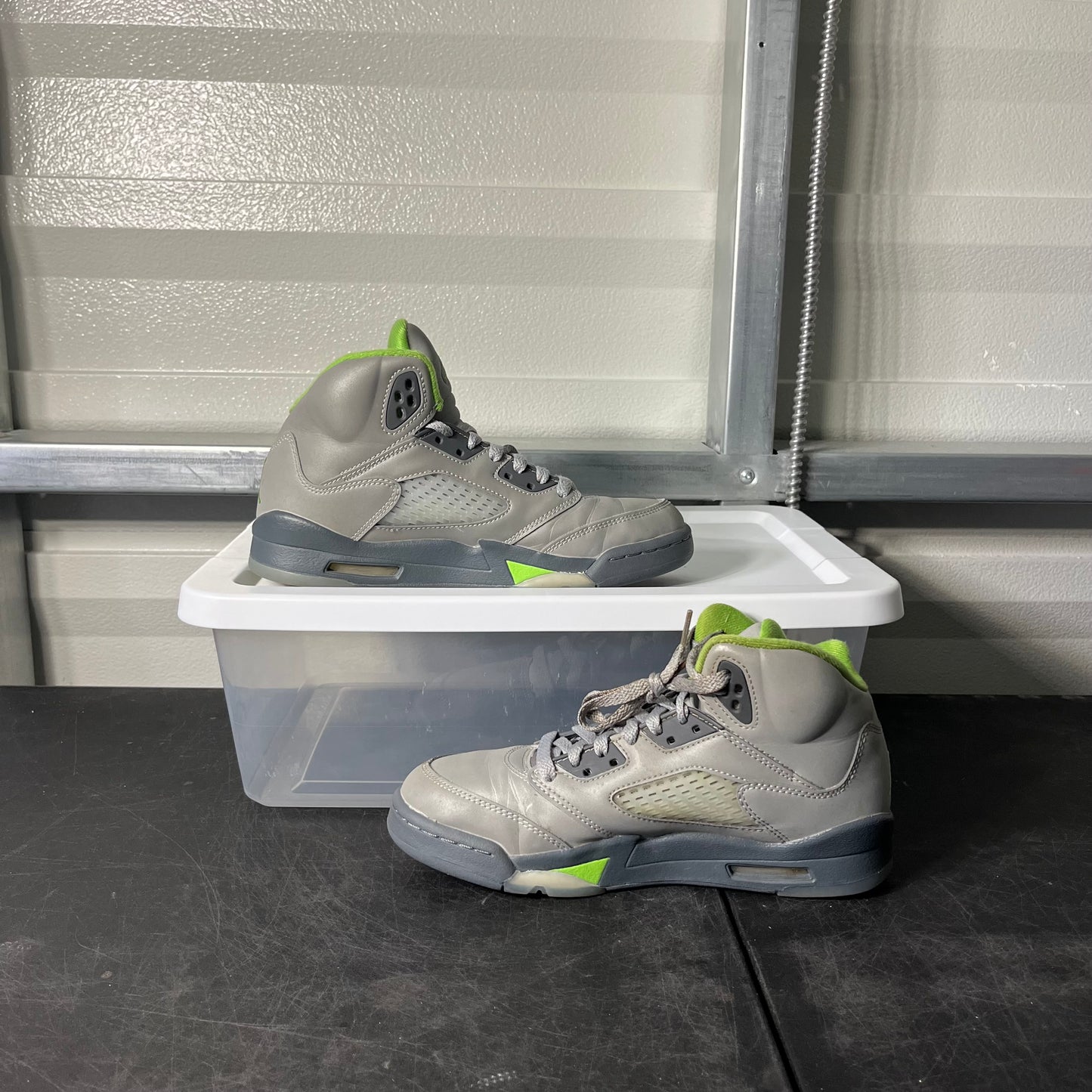 Size 5.5Y - AJ 5 Green Bean