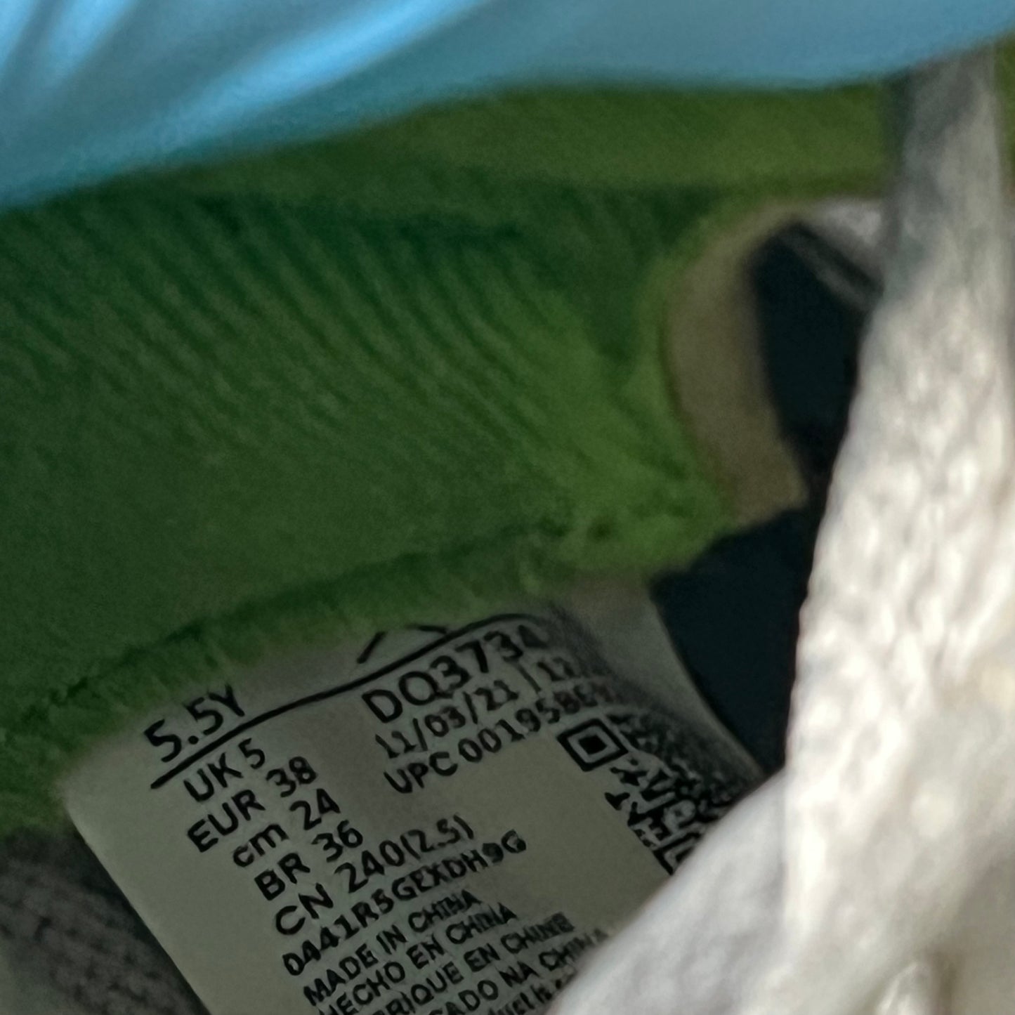 Size 5.5Y - AJ 5 Green Bean