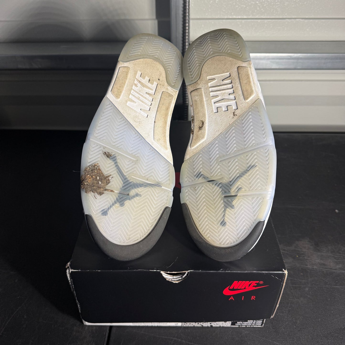 Size 8 - AJ 5 White Metallic