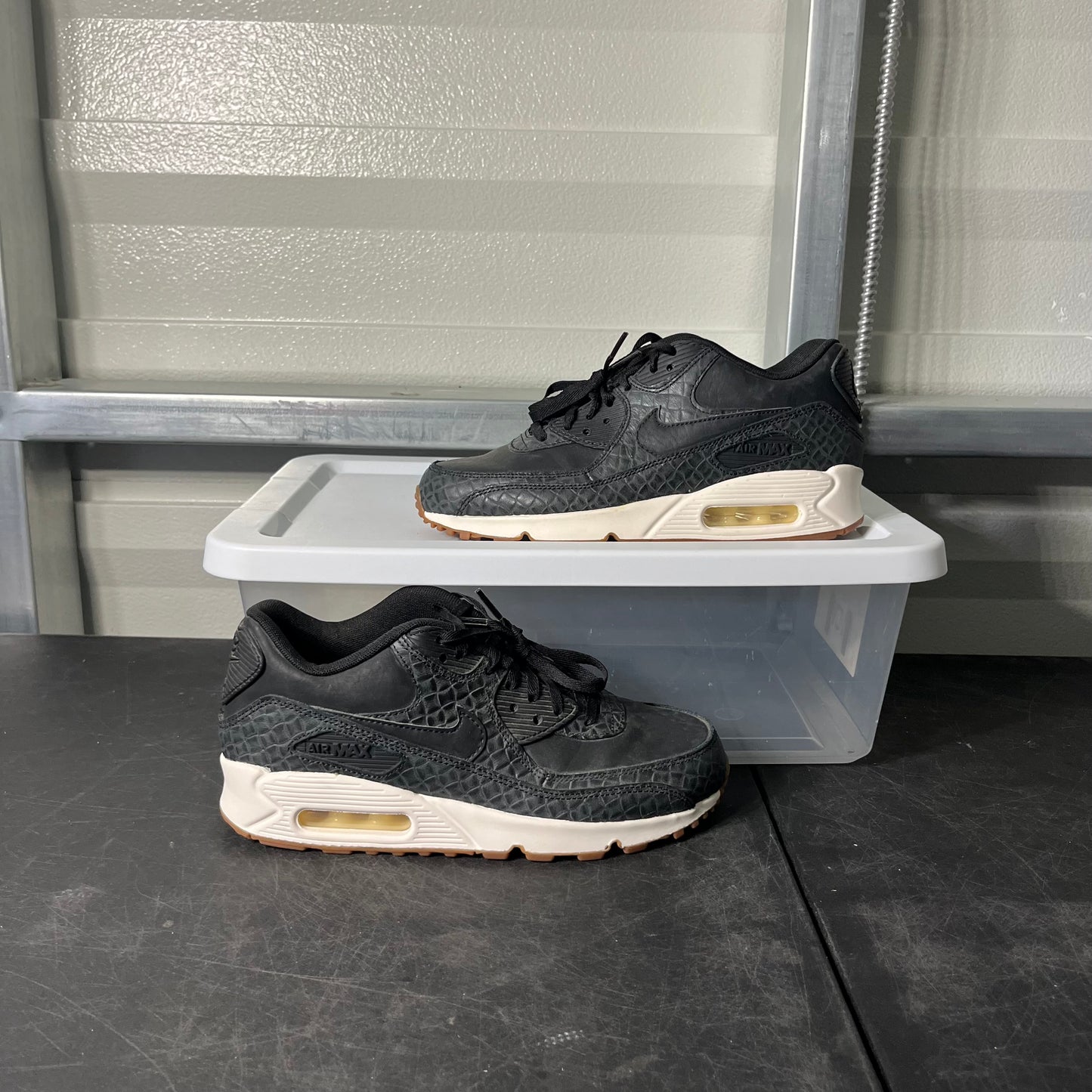 Size 7.5 - Air Max 90 Black Reptile