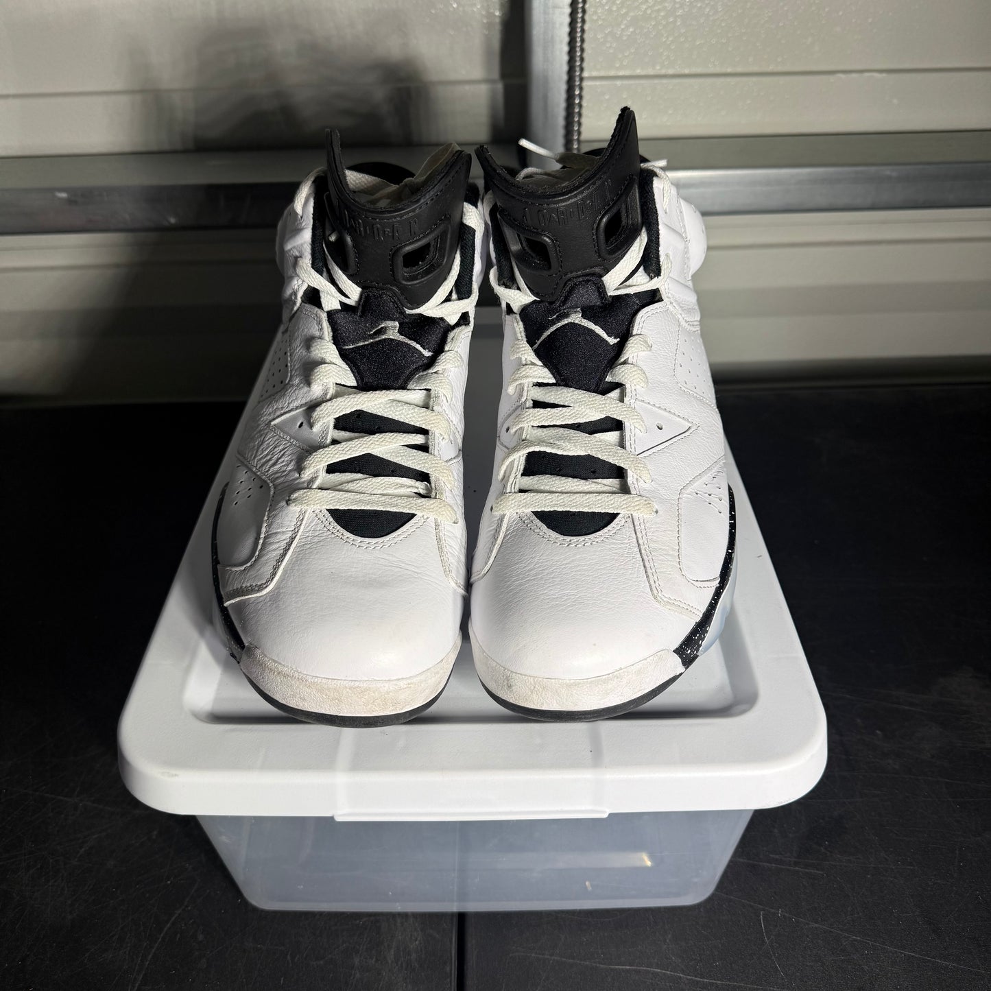 Size 10.5 - AJ 6 White Oreo