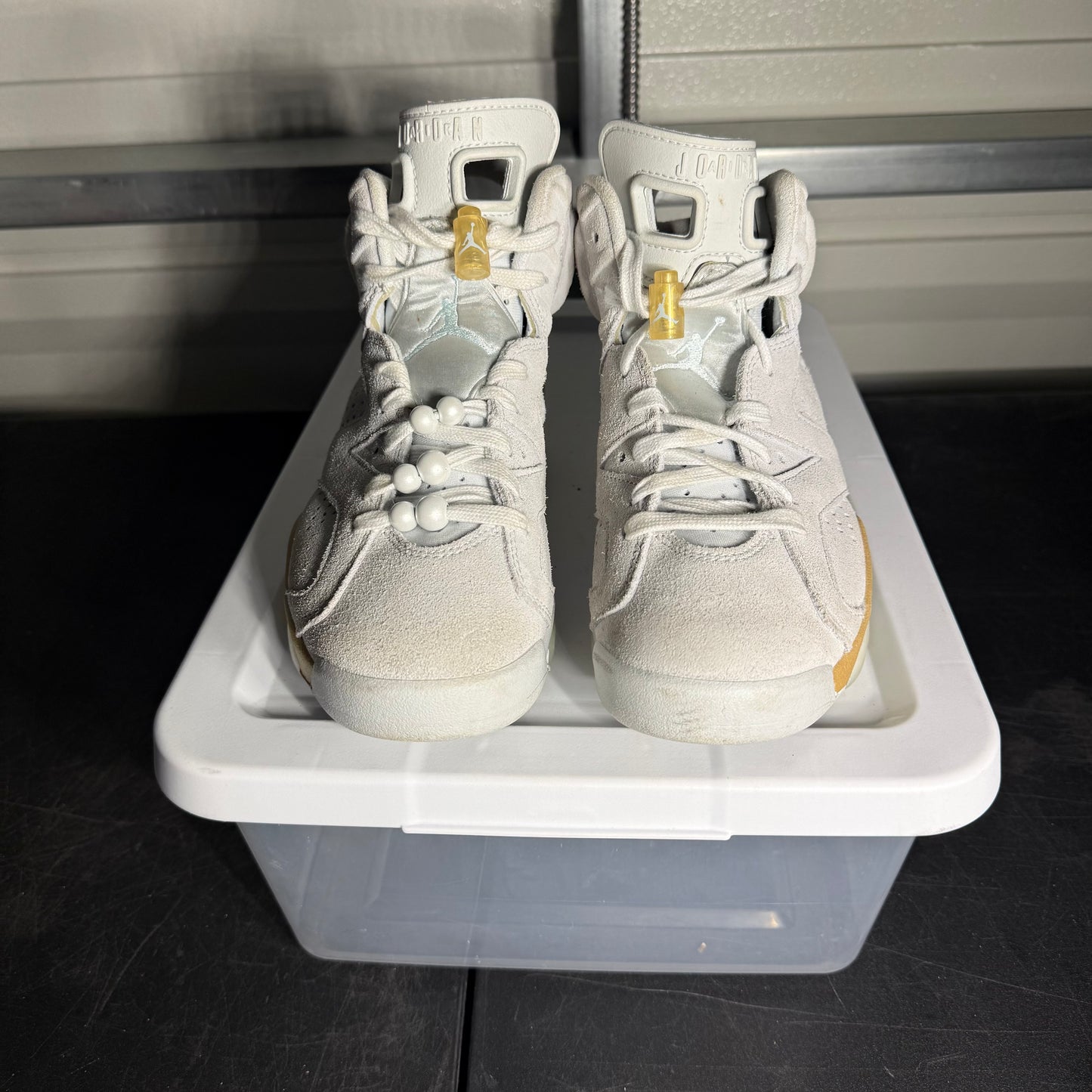 Size 7W - AJ 6 Gold