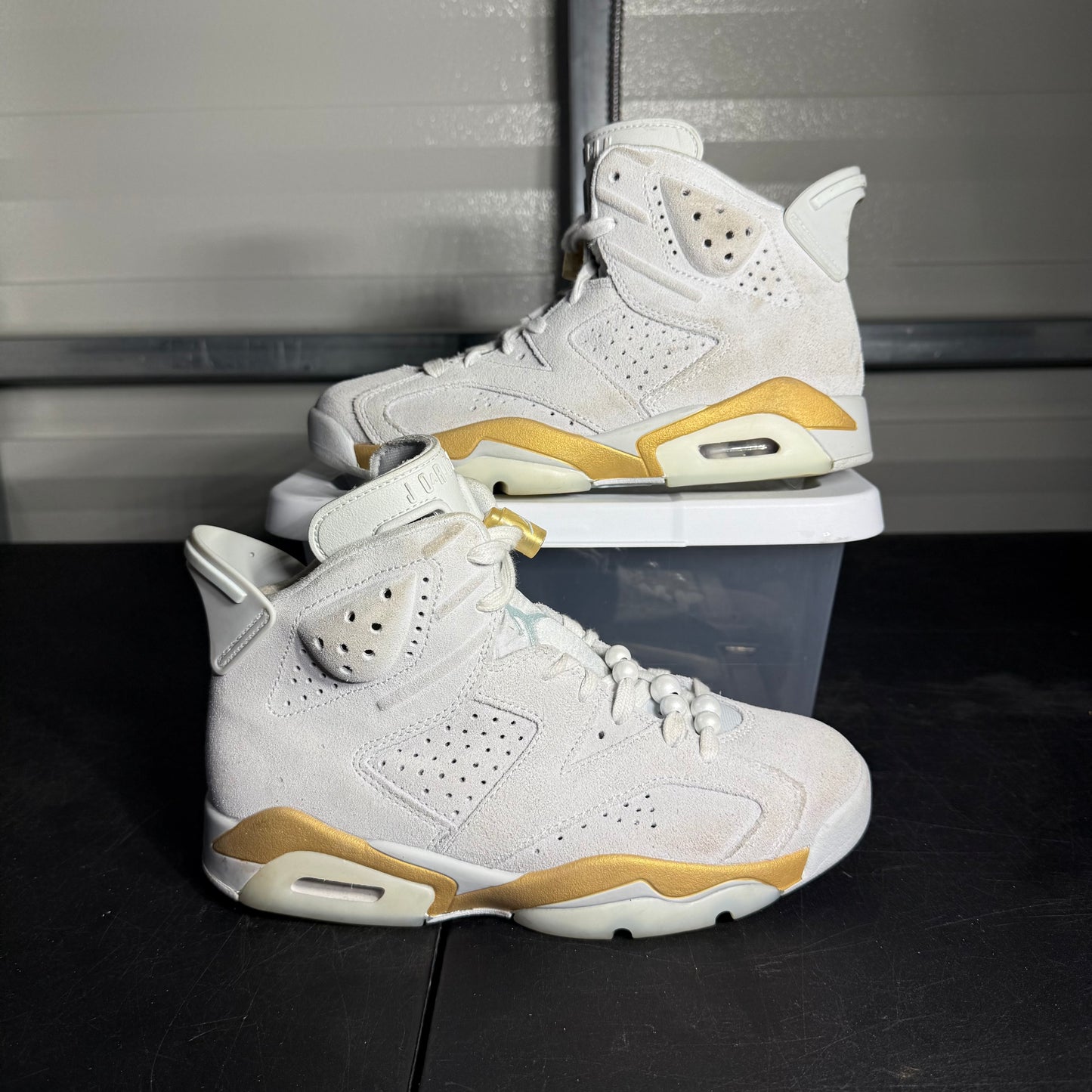 Size 7W - AJ 6 Gold