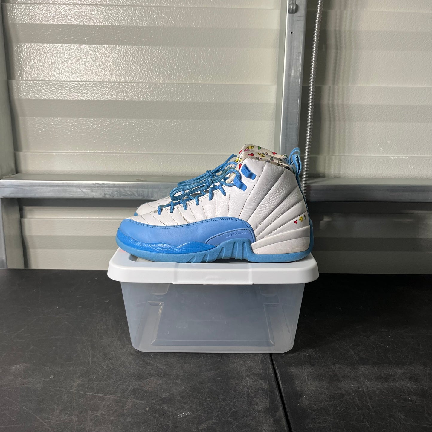 Size 7Y - AJ 12 Emoji
