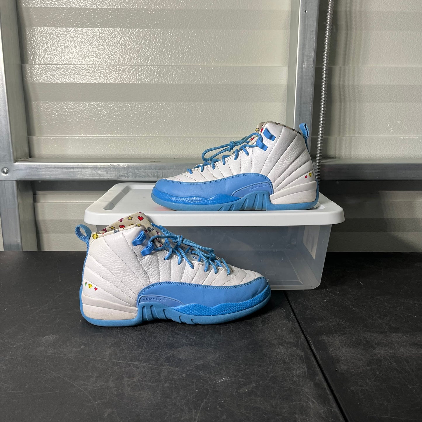 Size 7Y - AJ 12 Emoji