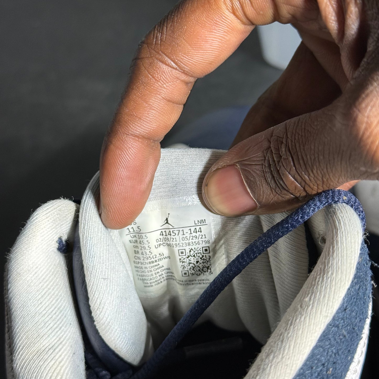 Size 11.5 - AJ 13 Obsidian