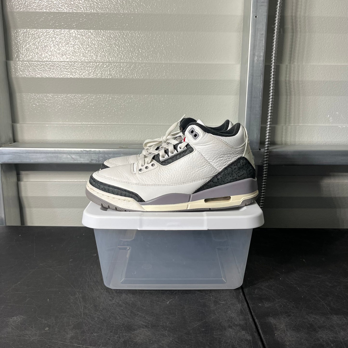 Size 8.5 - AJ 3 Cement Grey