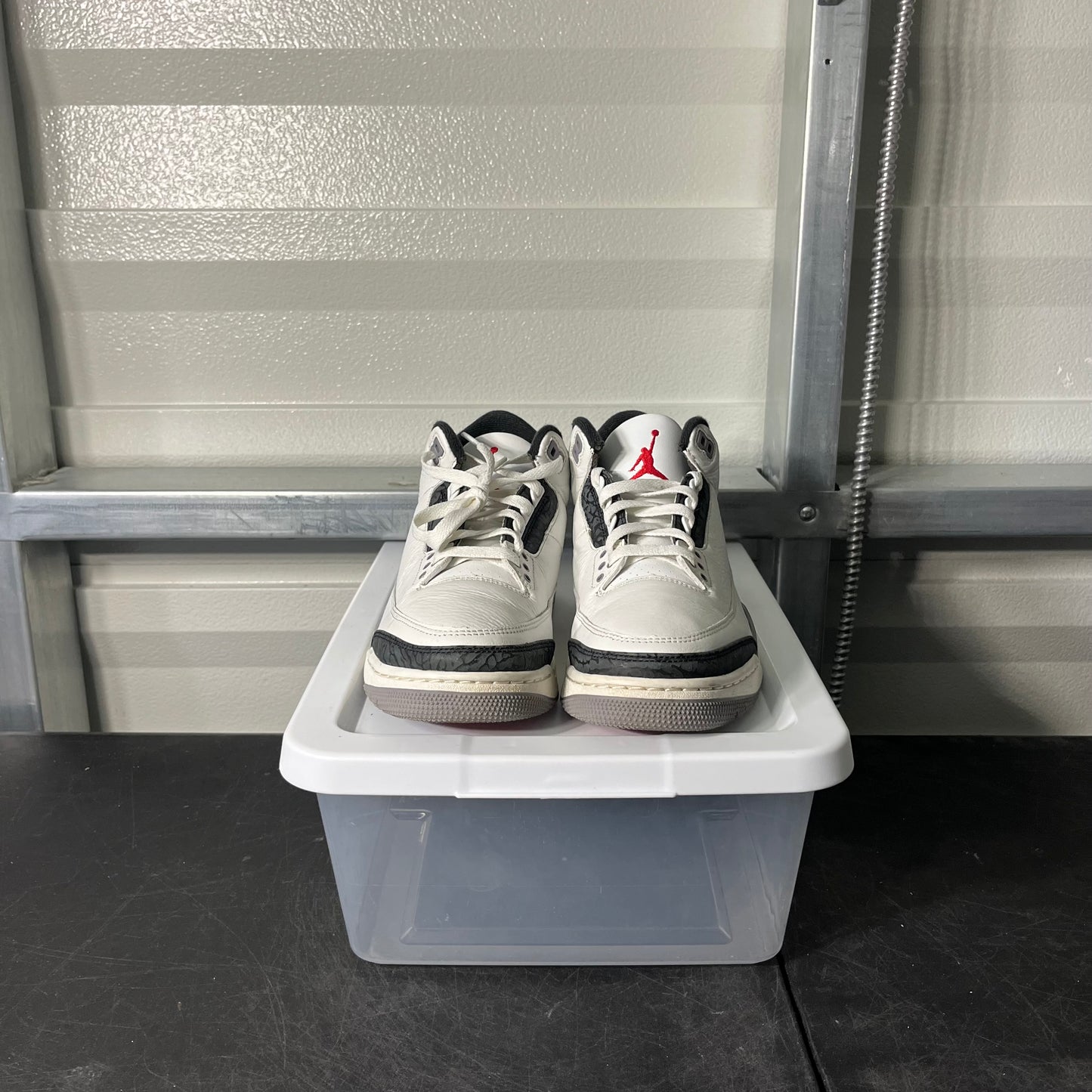 Size 8.5 - AJ 3 Cement Grey