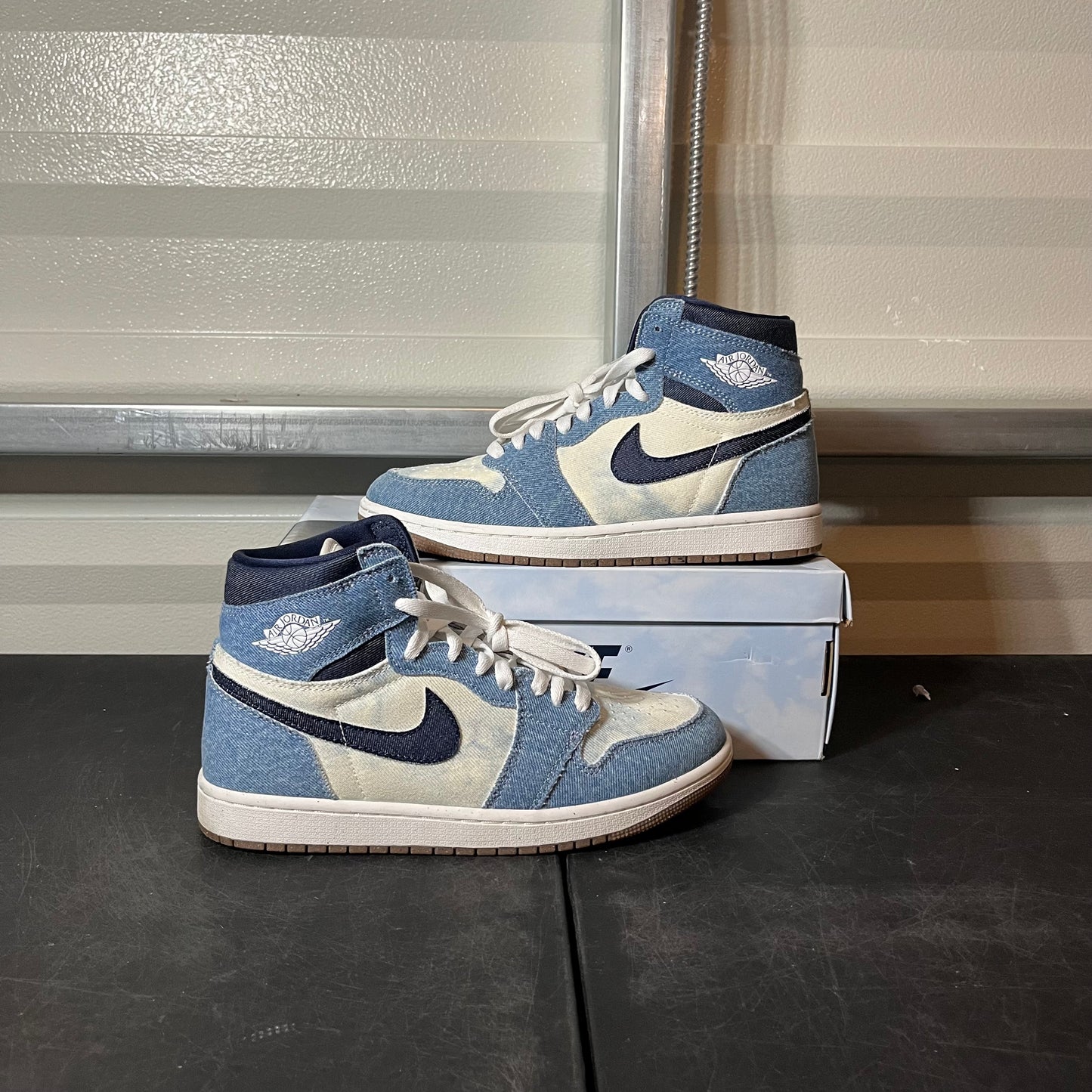 Size 7.5 - AJ 1 Washed Denim