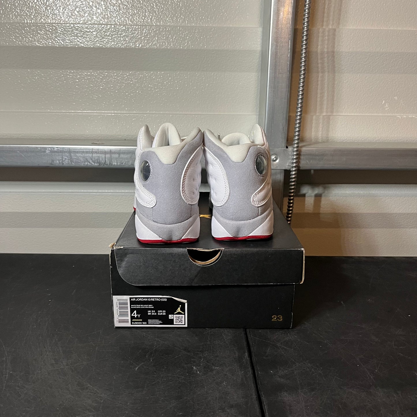 Size 4Y - AJ 13 Wolf Grey