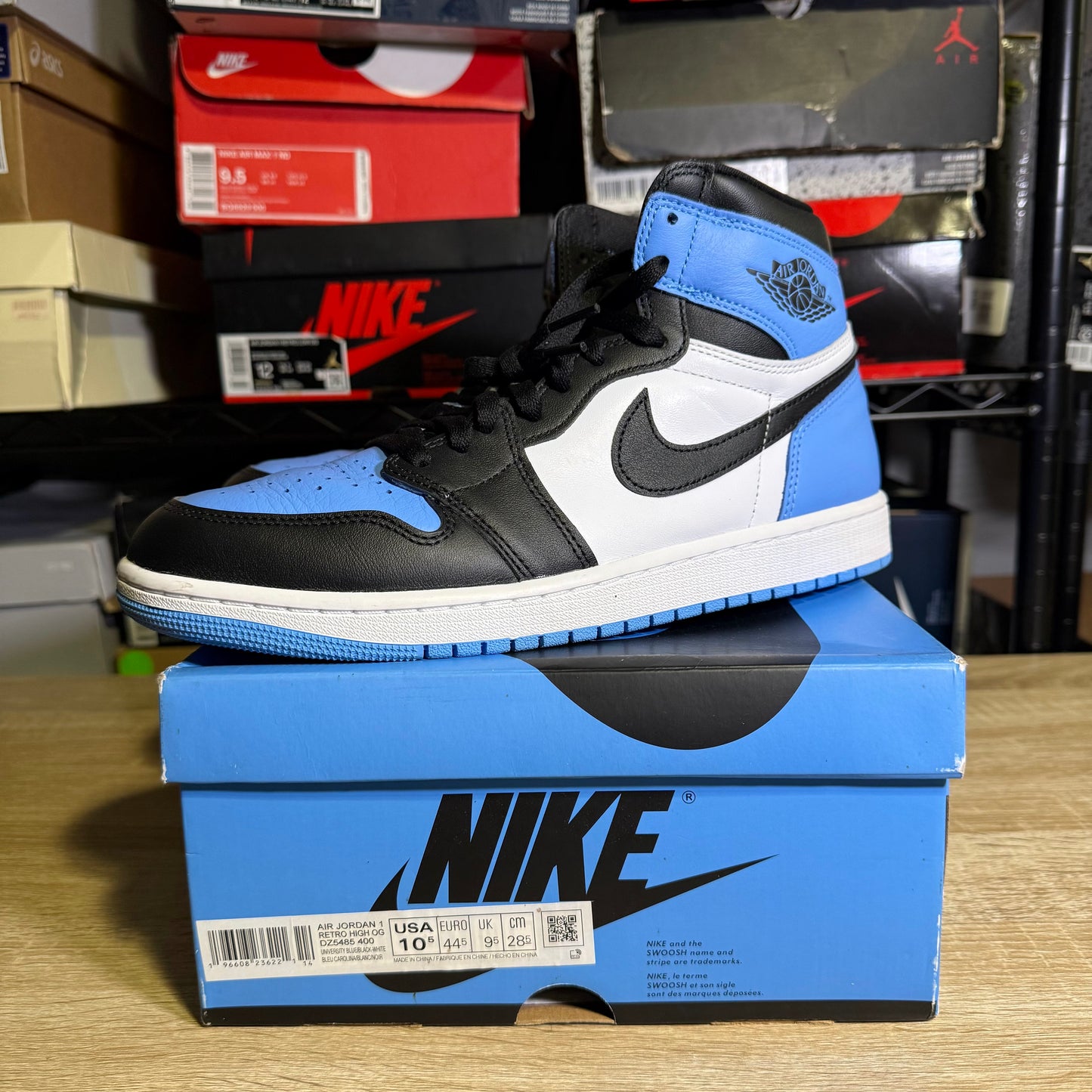 Size 10.5 - AJ 1 Retro OG High UNC Toe