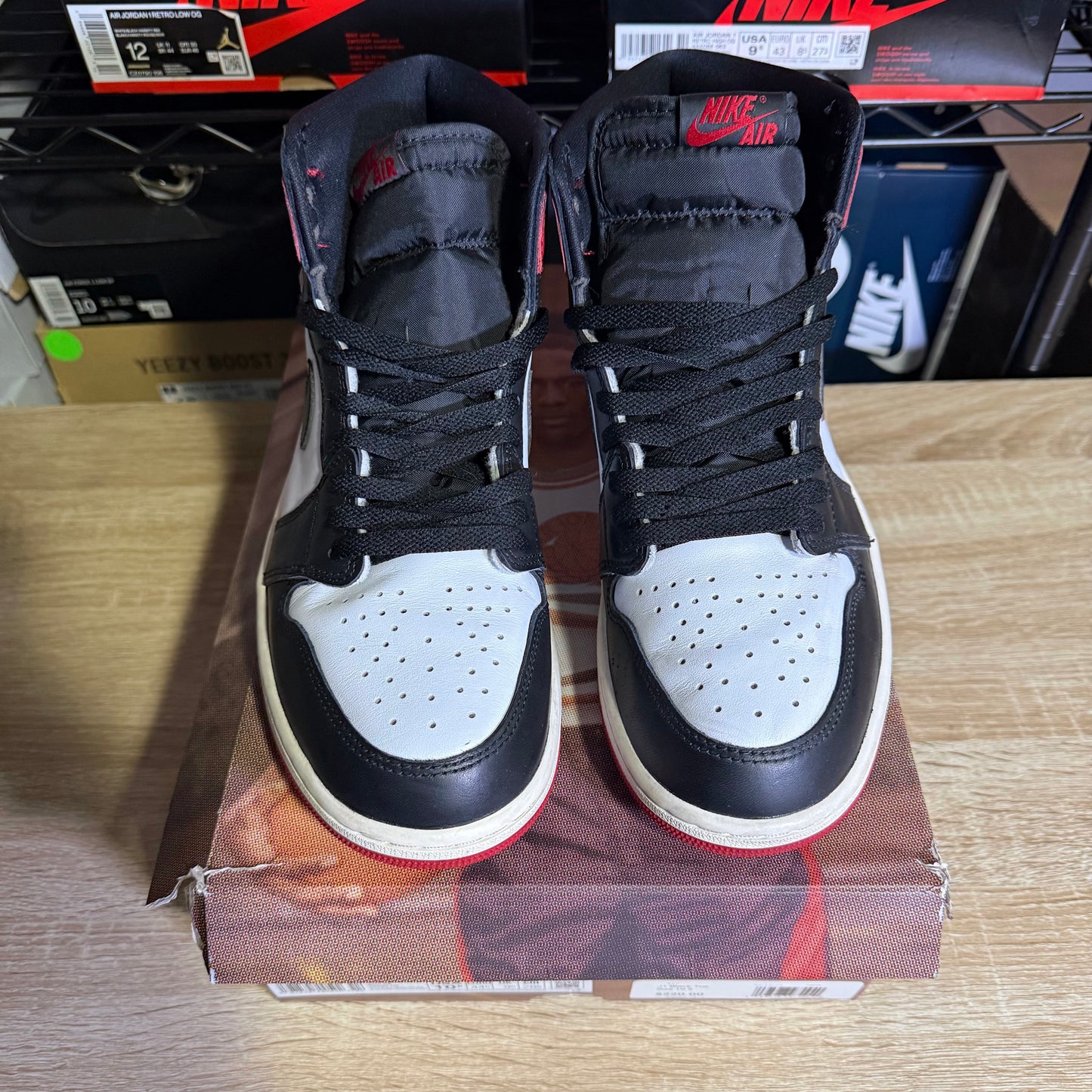 Size 10.5 AJ 1 Reimagined Black Toe