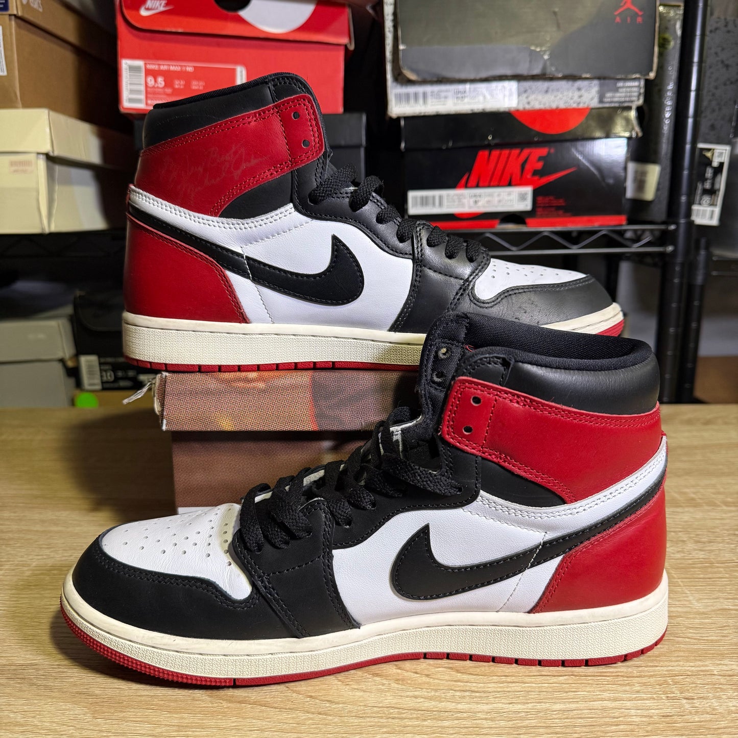 Size 10.5 AJ 1 Reimagined Black Toe