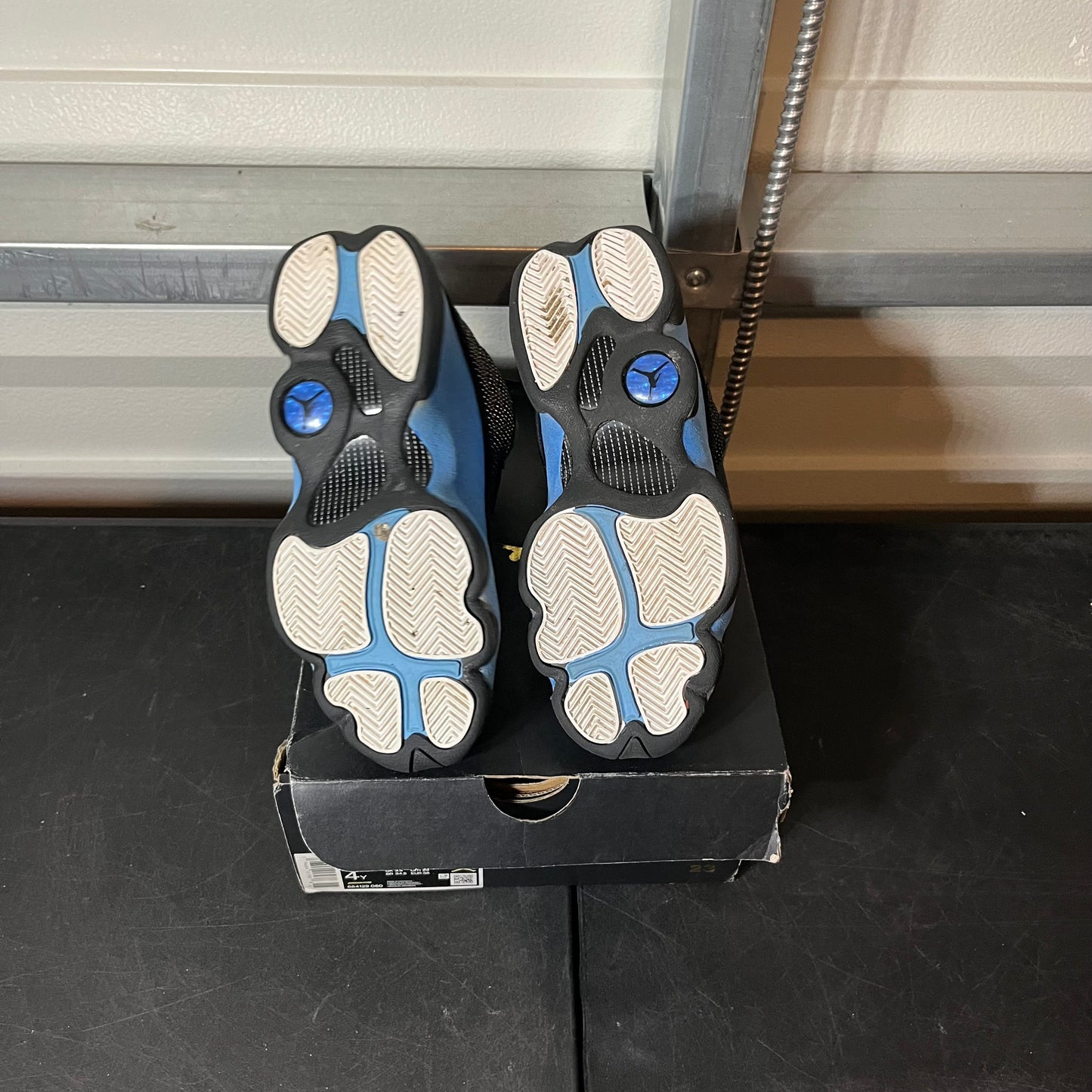 Size 4Y - AJ 13 Black University Blue