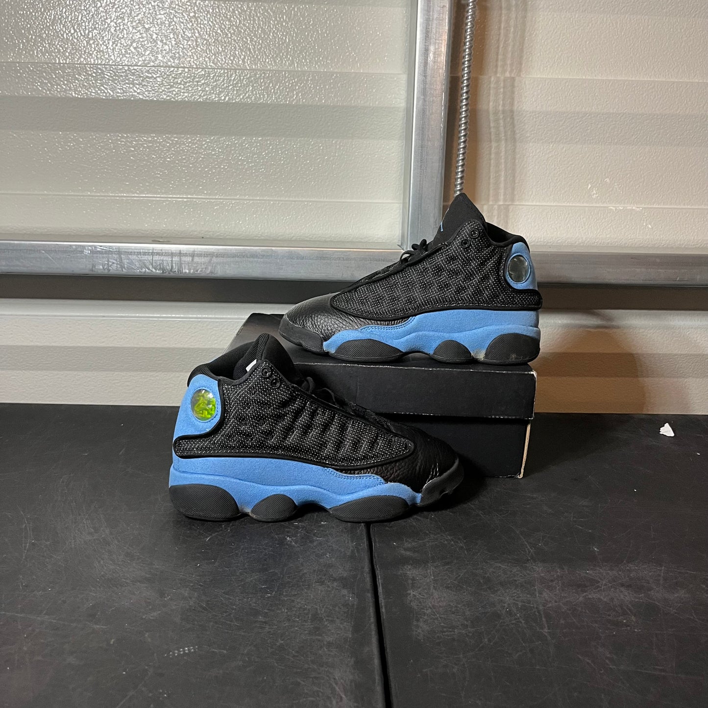 Size 4Y - AJ 13 Black University Blue