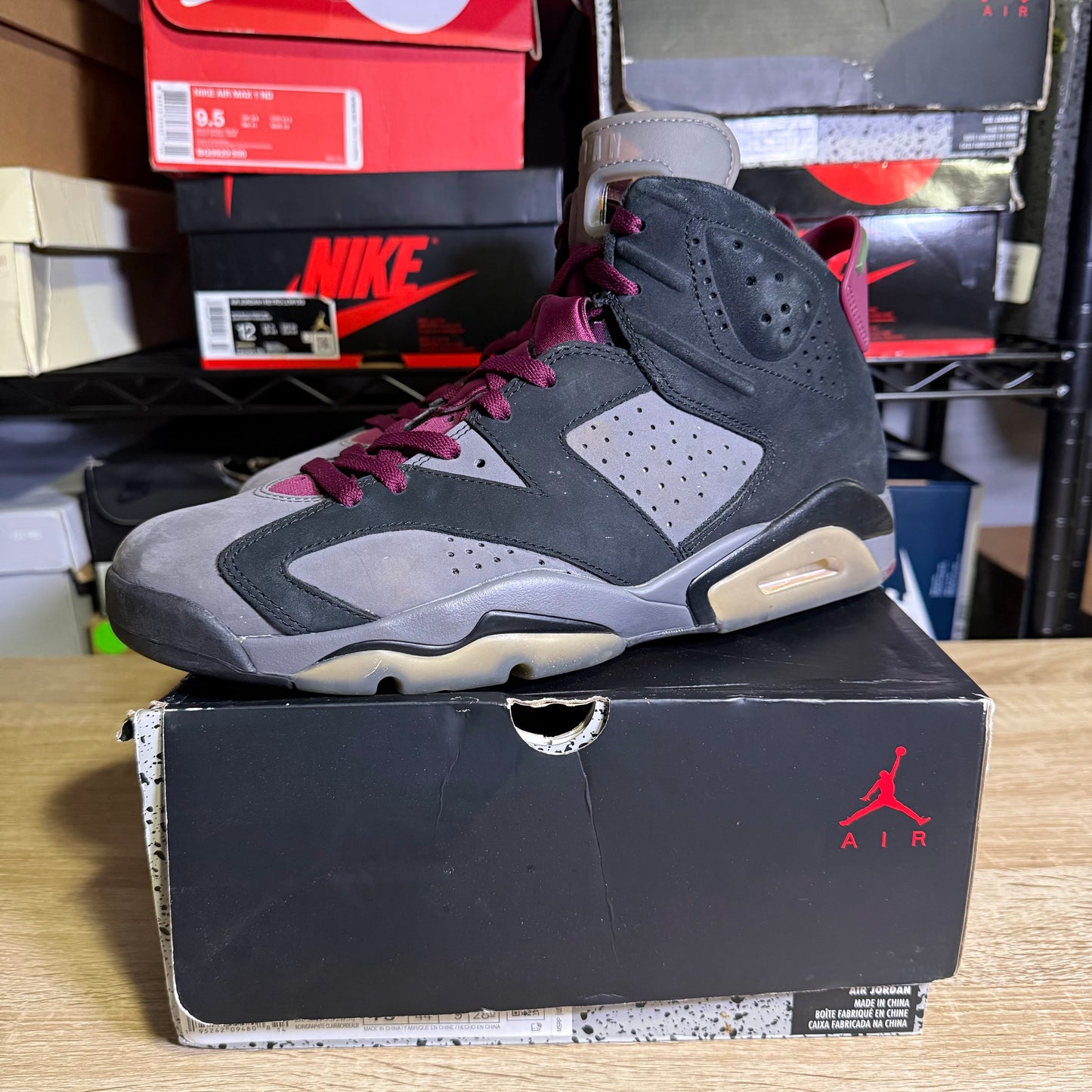 Size 10 - AJ 6 Bordeaux