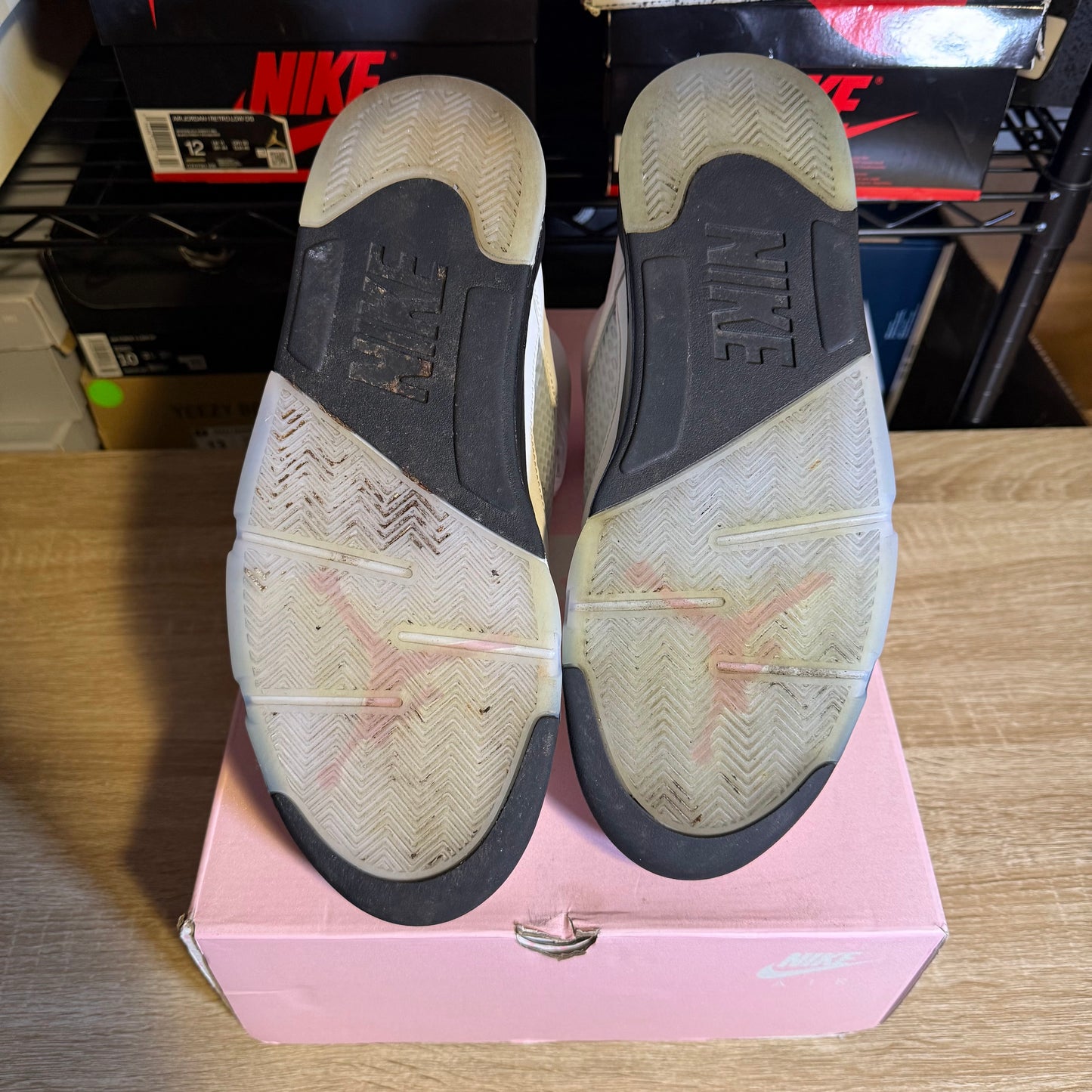 Size 13 - AJ 5 Retro Medium Soft Pink